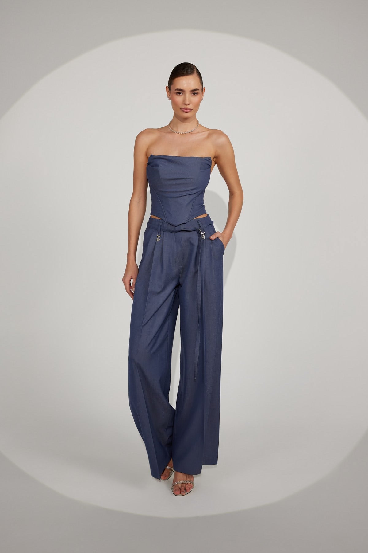 Iconic Lily Corset Bustier İndigo
