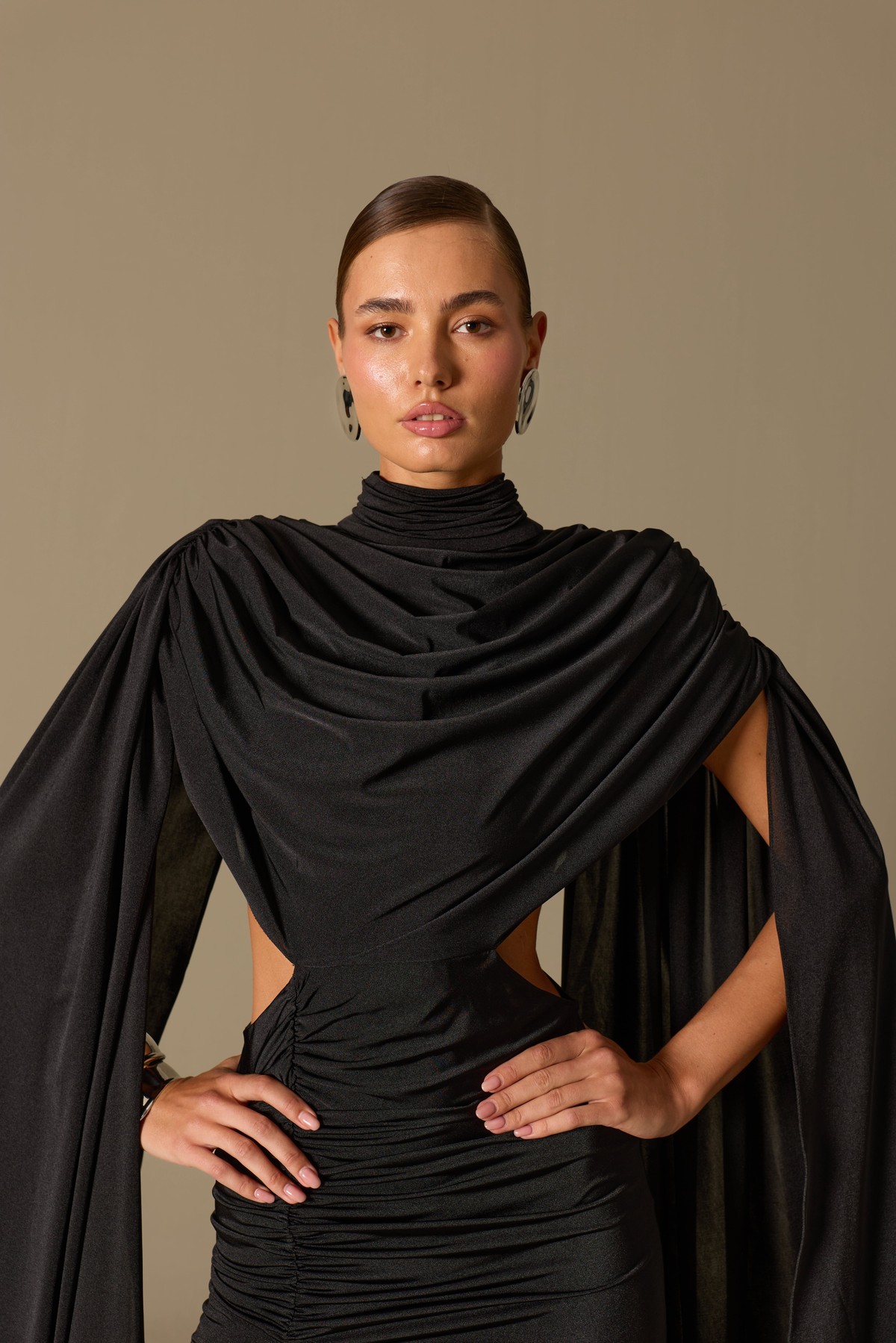 ICONIC MAJESTY MAXİ DRESS Black