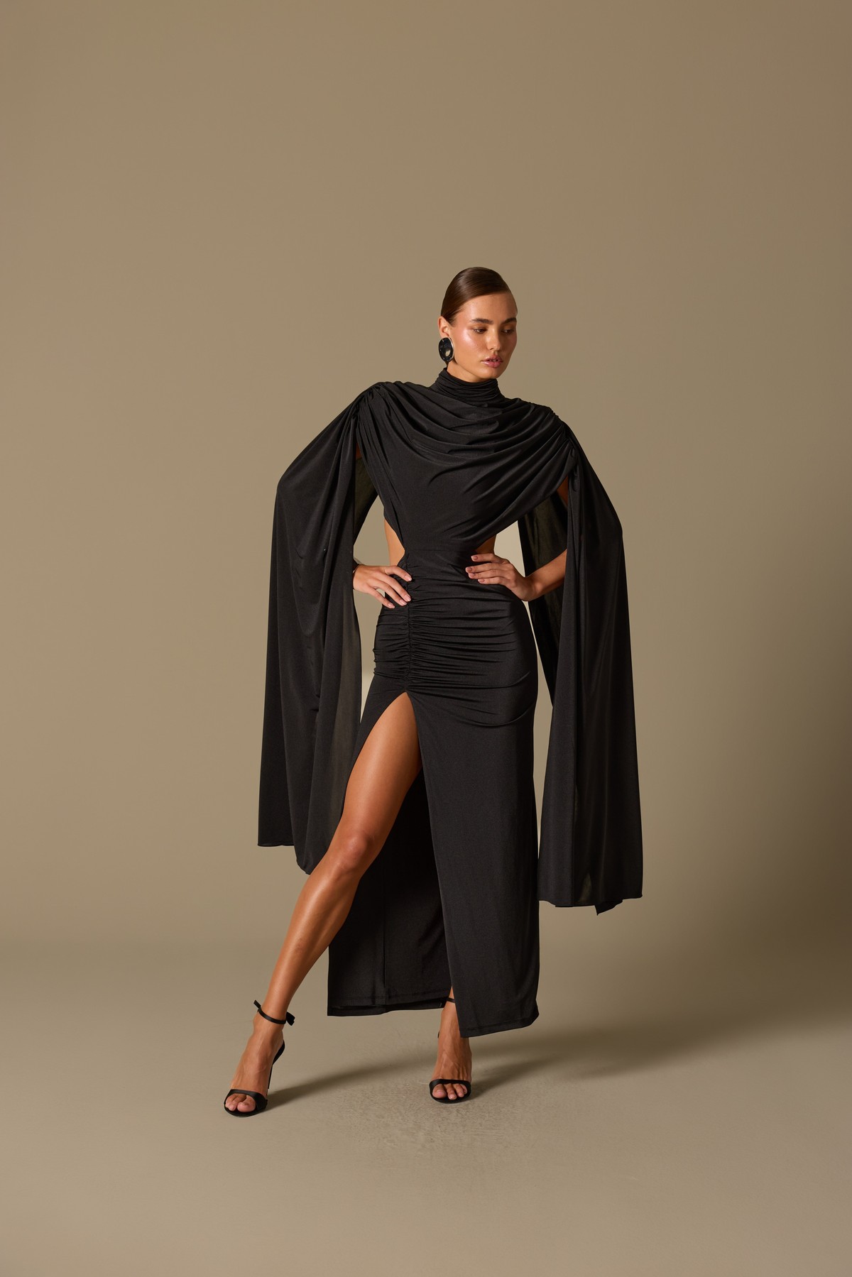 ICONIC MAJESTY MAXİ DRESS Black