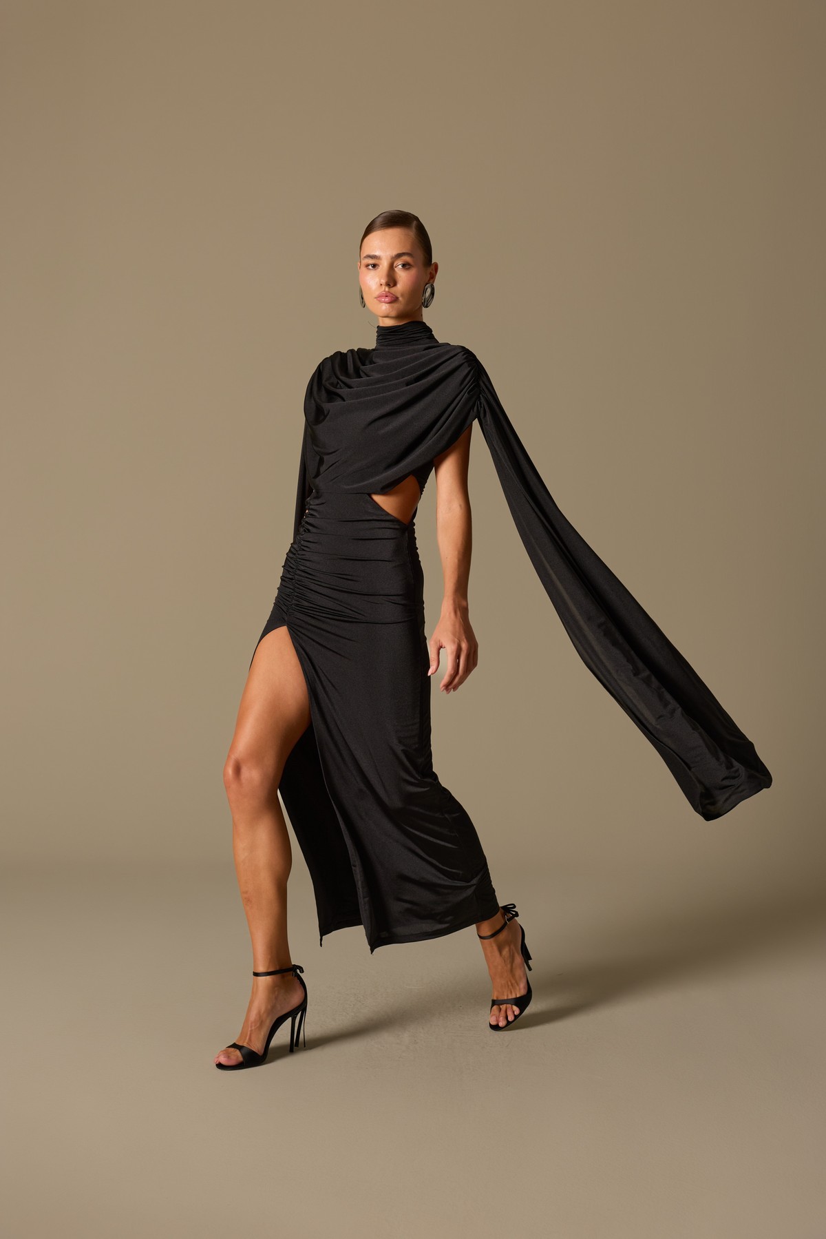 ICONIC MAJESTY MAXİ DRESS Black