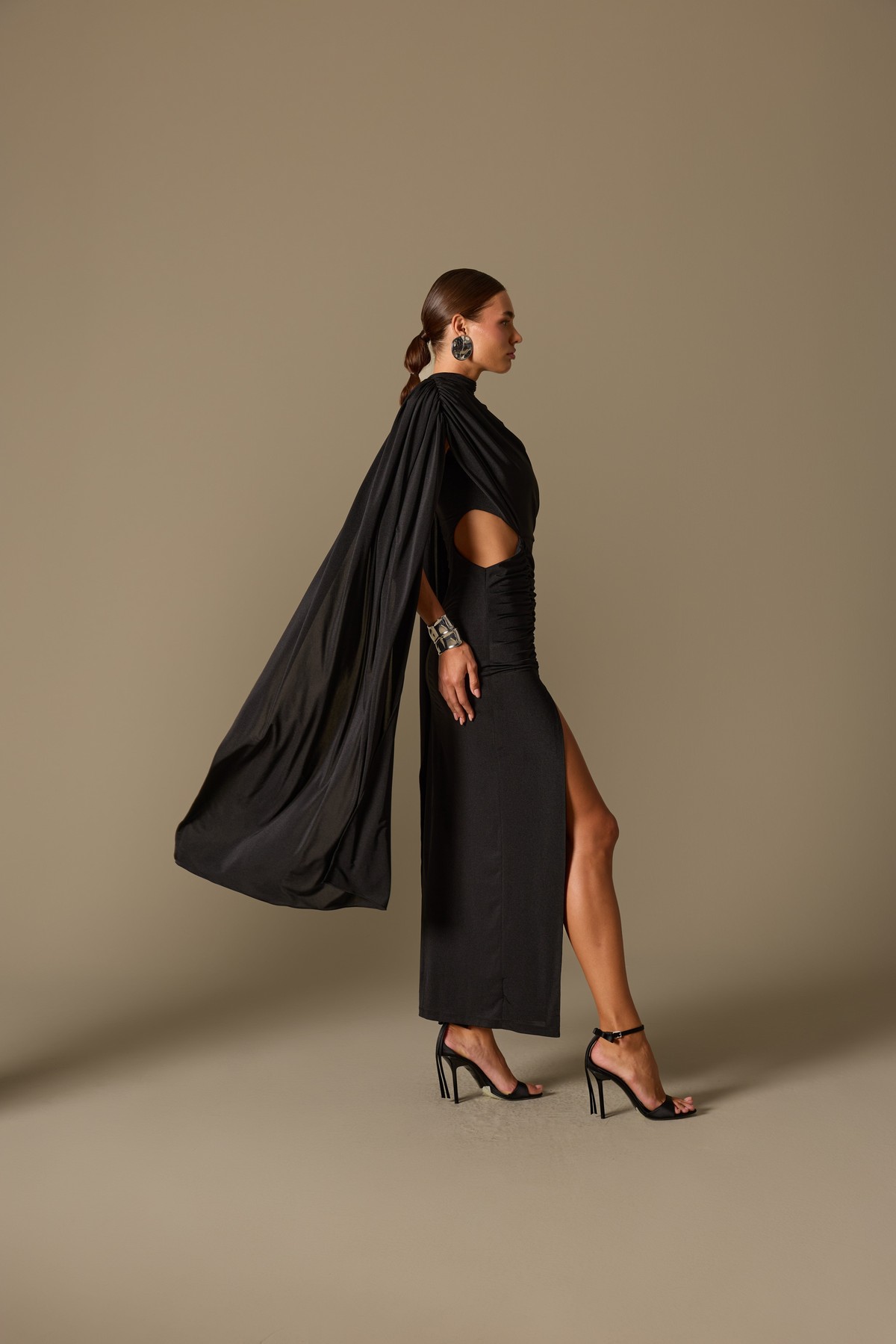ICONIC MAJESTY MAXİ DRESS Black