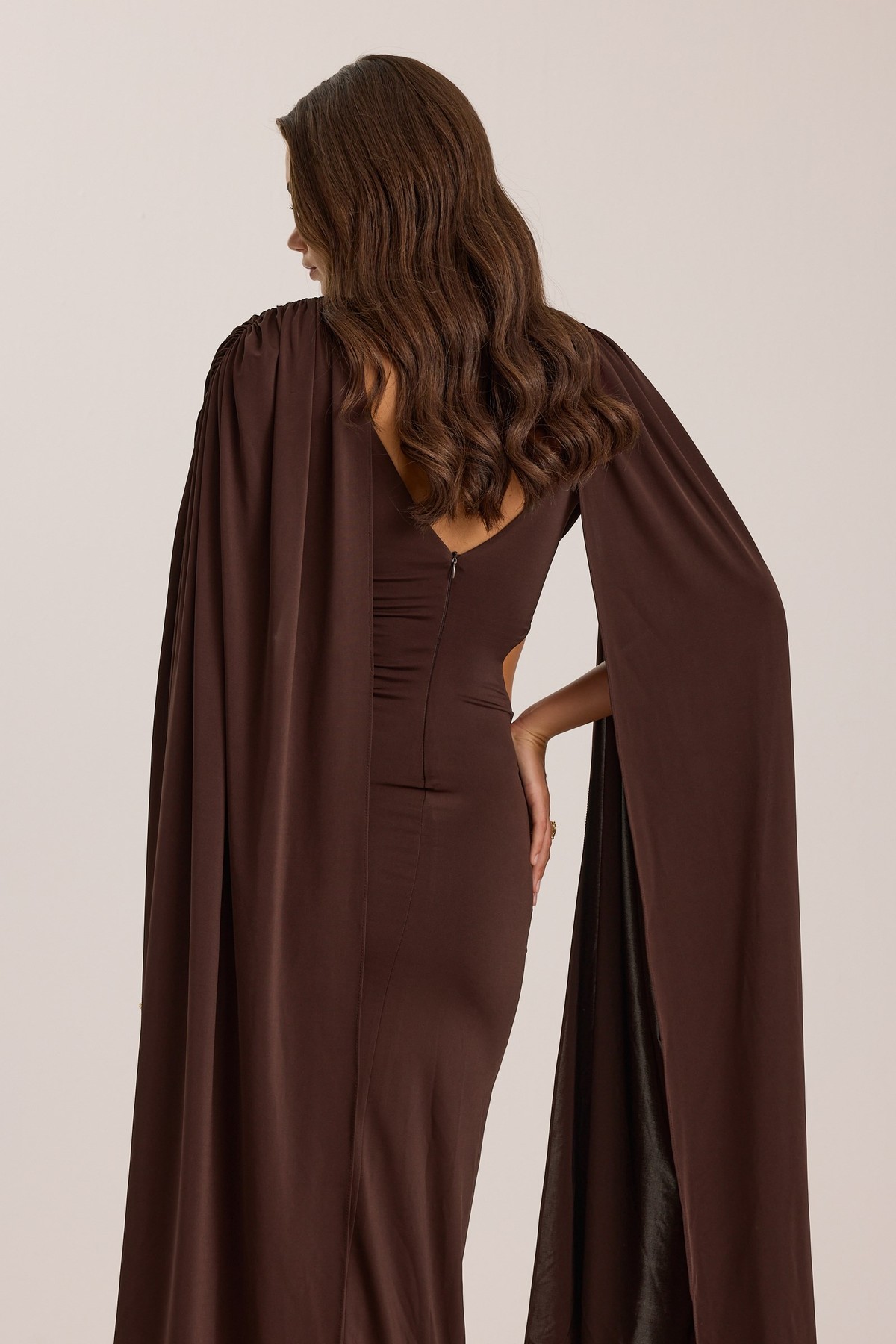 ICONIC MAJESTY MAXİ DRESS Brown