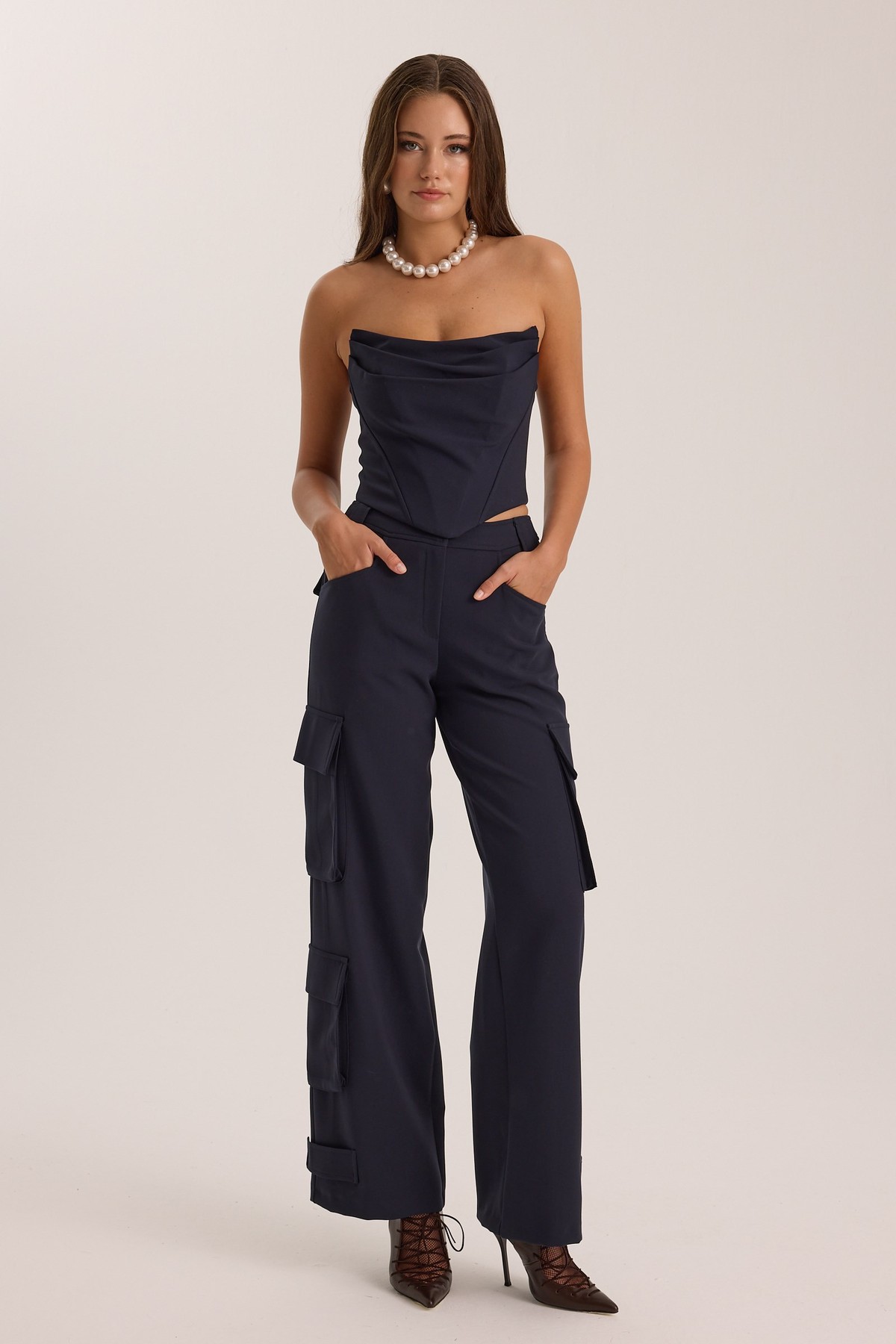 Iconic Starborn Cargo Pants Dark Blue
