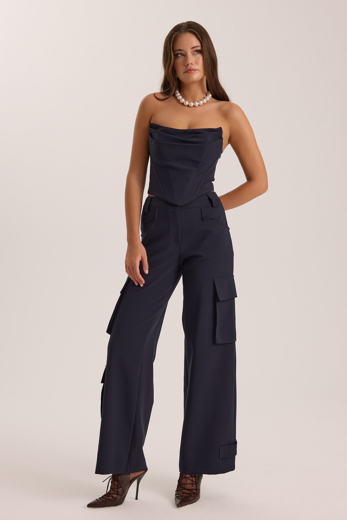 Iconic Starborn Cargo Pants Dark Blue