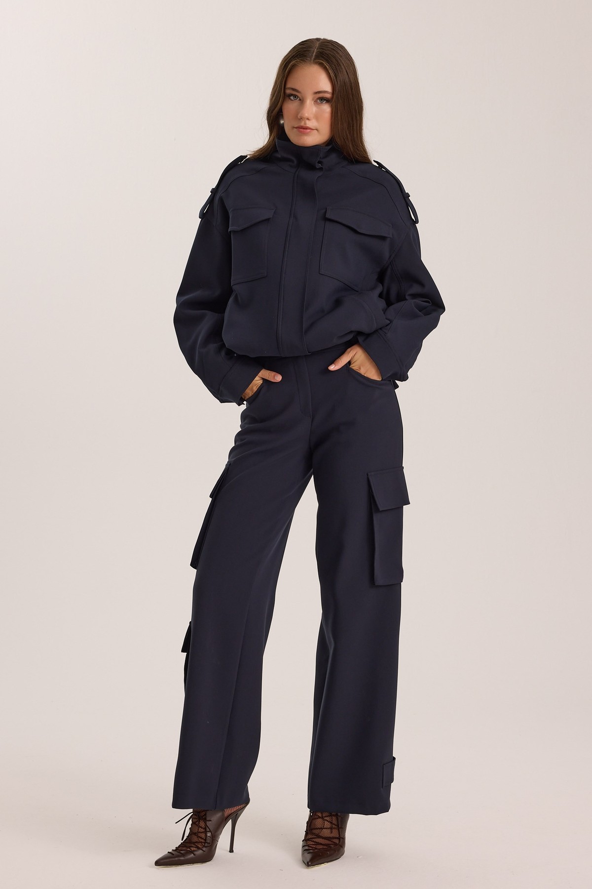 Iconic Starborn Cargo Pants Dark Blue