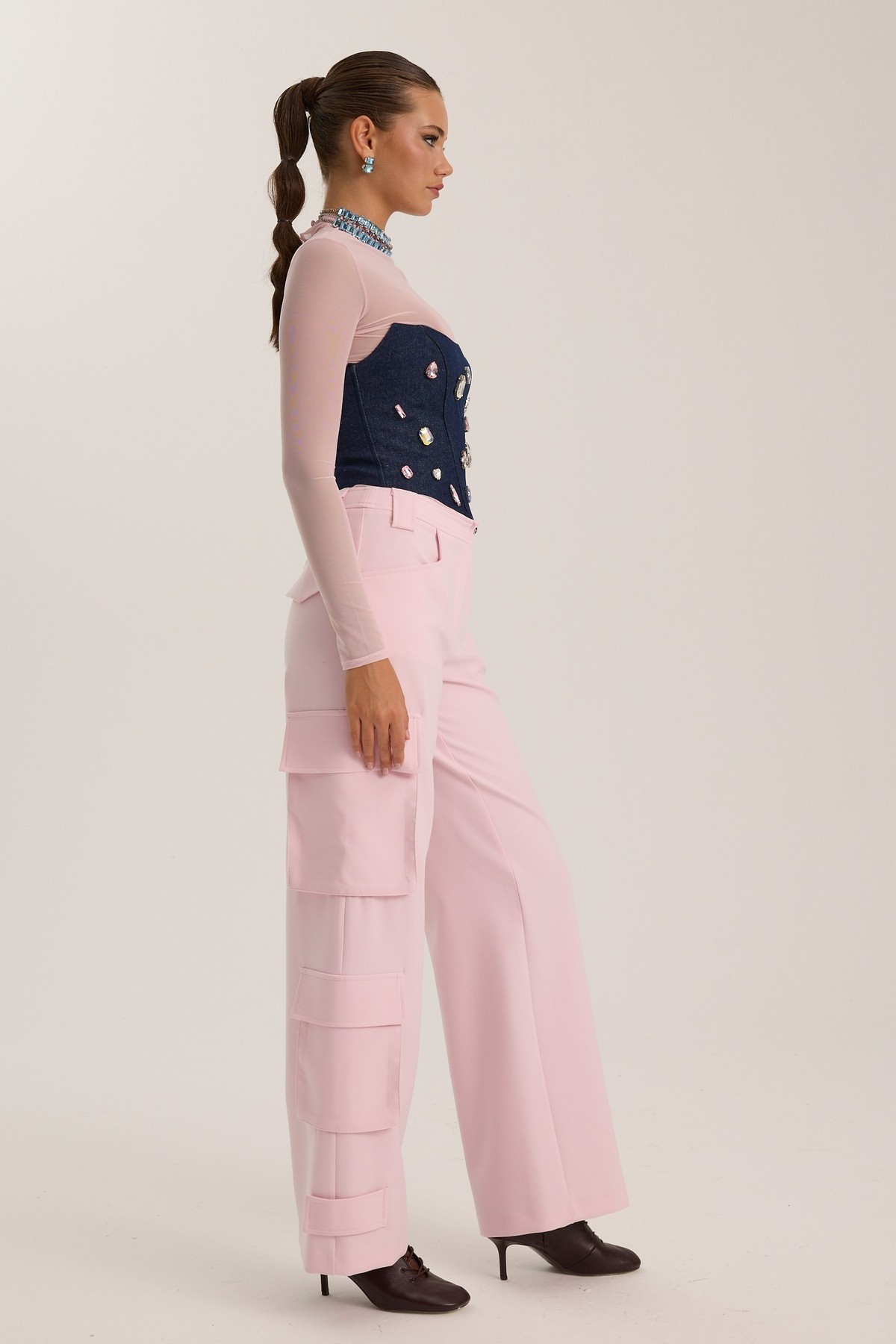 Iconic Starborn Cargo Pants Dusty Pink