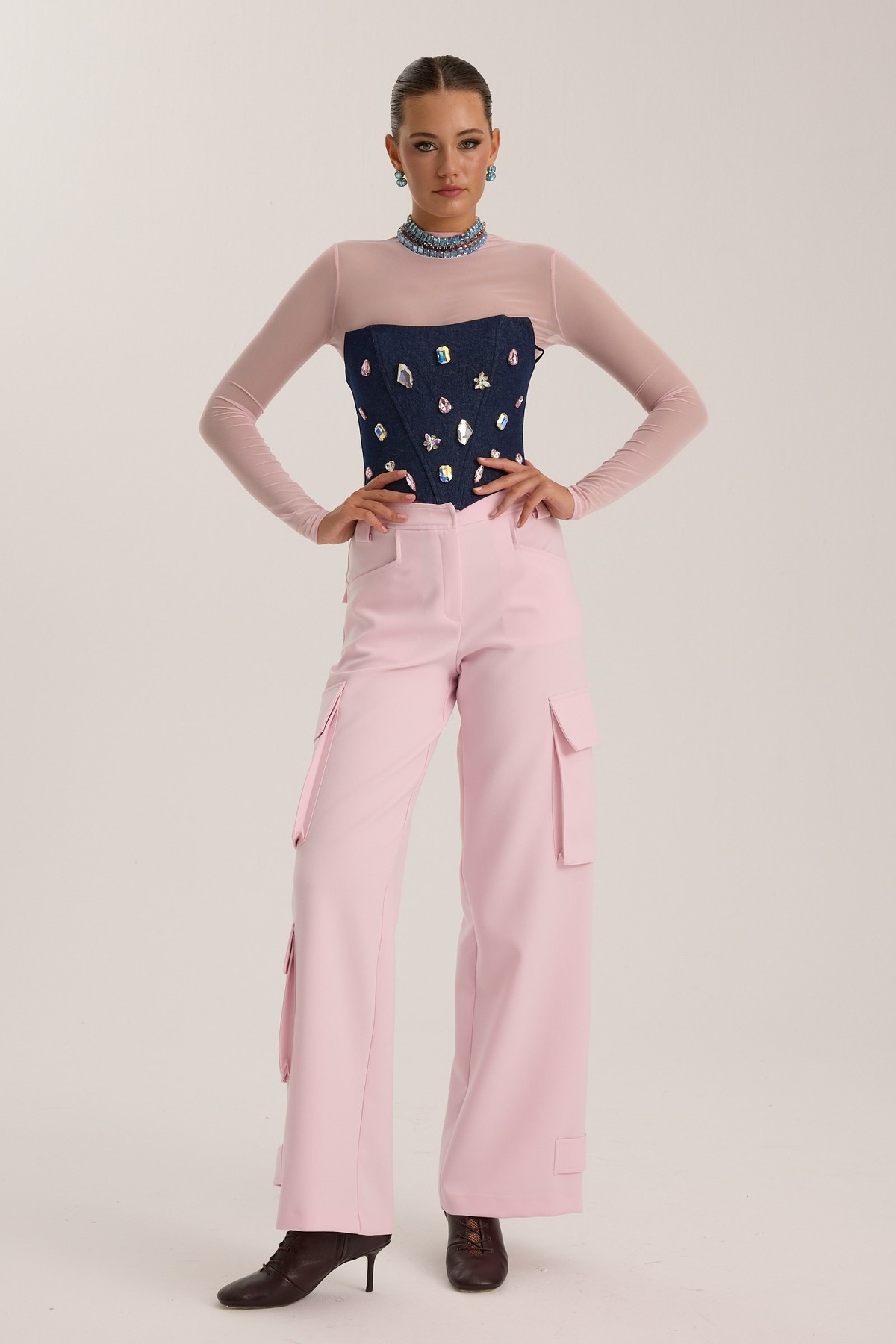 Iconic Starborn Cargo Pants Dusty Pink