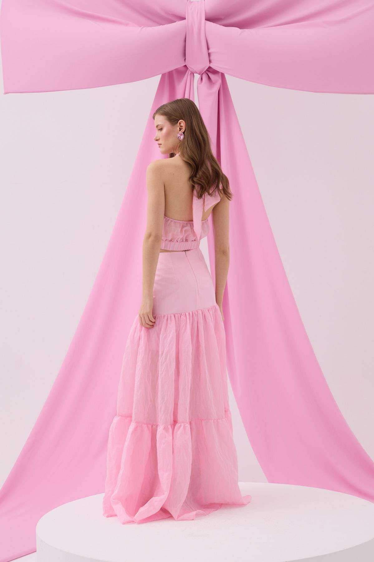 Isabella Maxi Boy Etek Şeker Pembe
