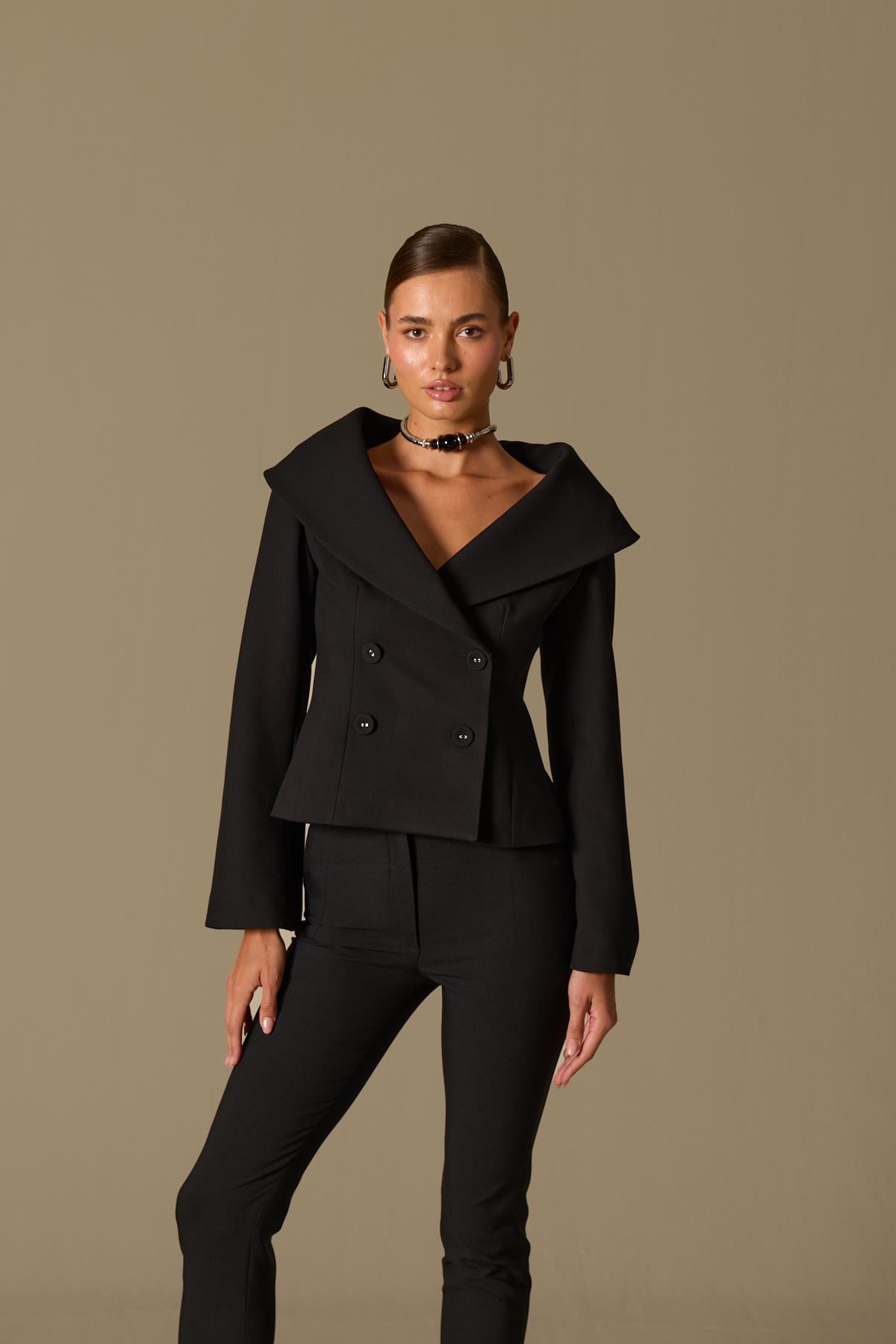 Lady Di Iconic Blazer Black