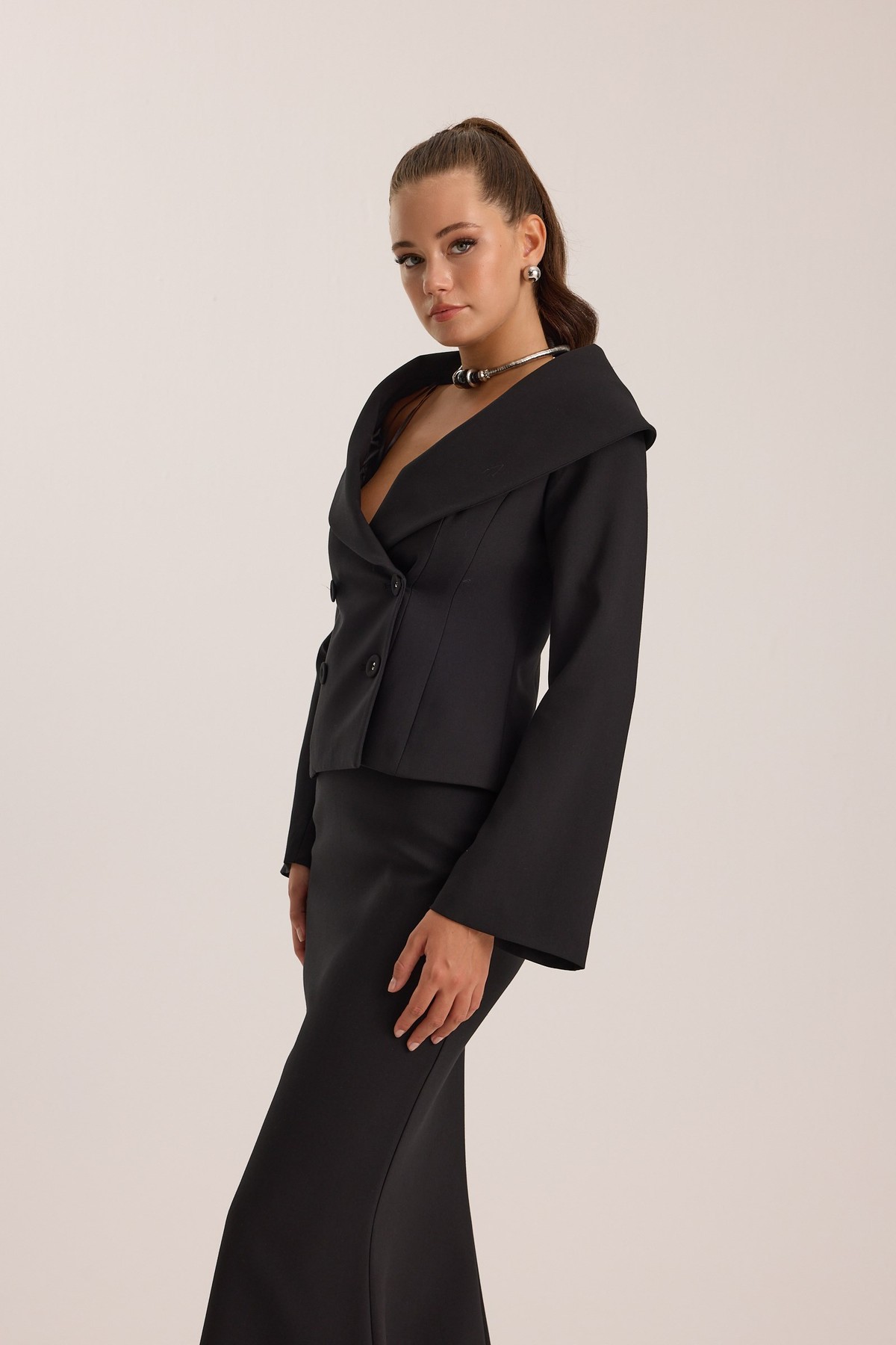 Lady Di Iconic Blazer Black
