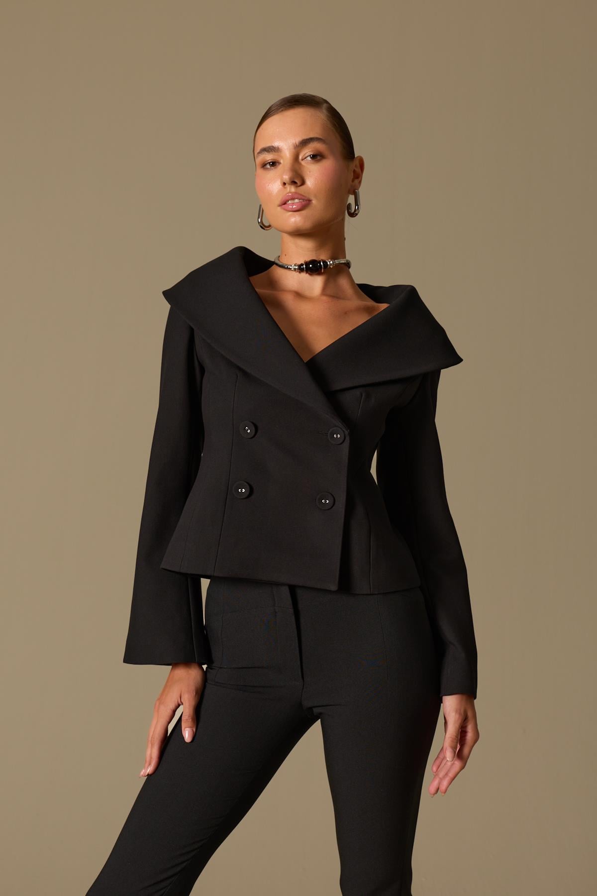 Lady Di Iconic Blazer Black