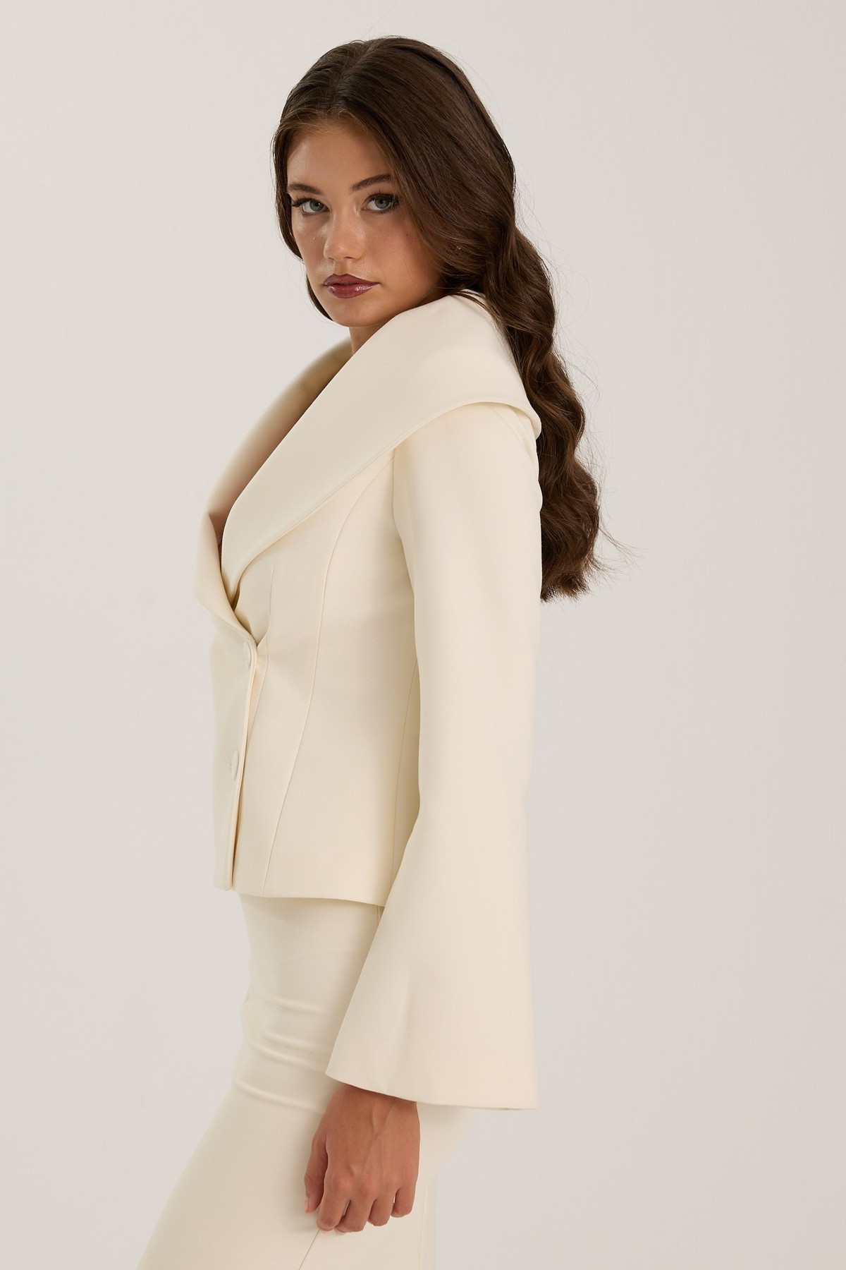 Lady Di Iconic Blazer Ecru