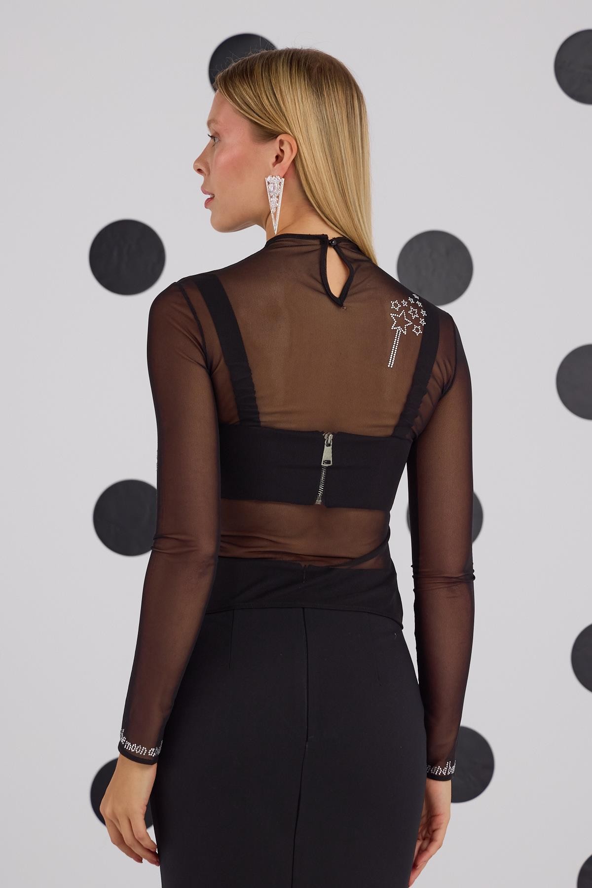 Lamour Tül Body Siyah