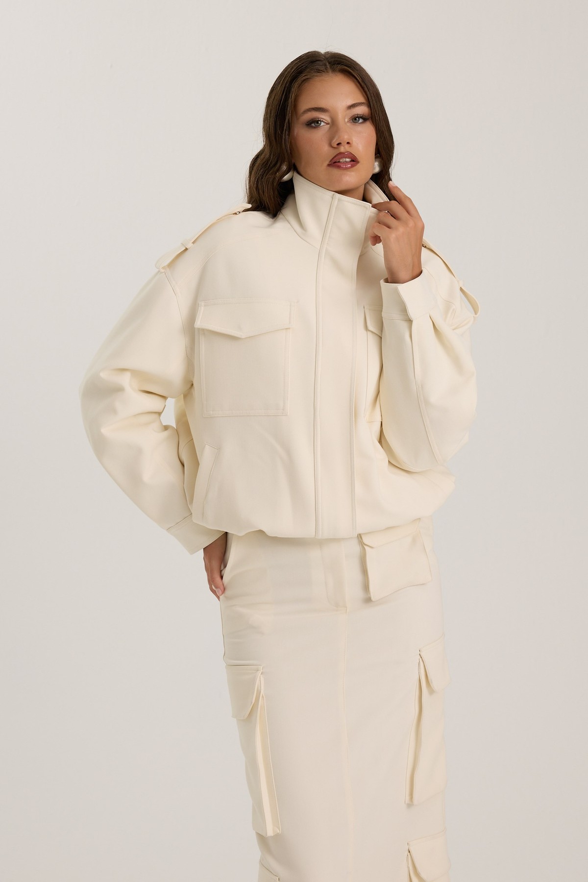 Life Star Bomber Ecru