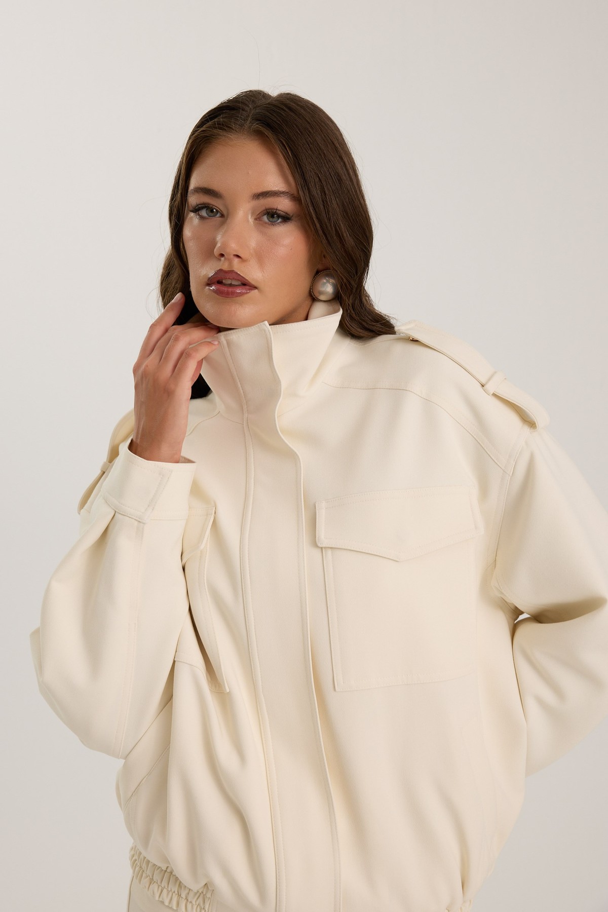 Life Star Bomber Ecru