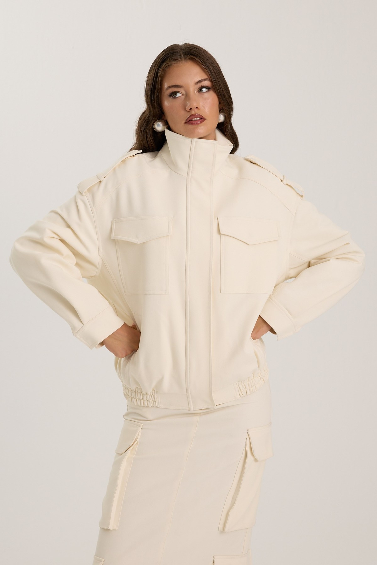 Life Star Bomber Ecru