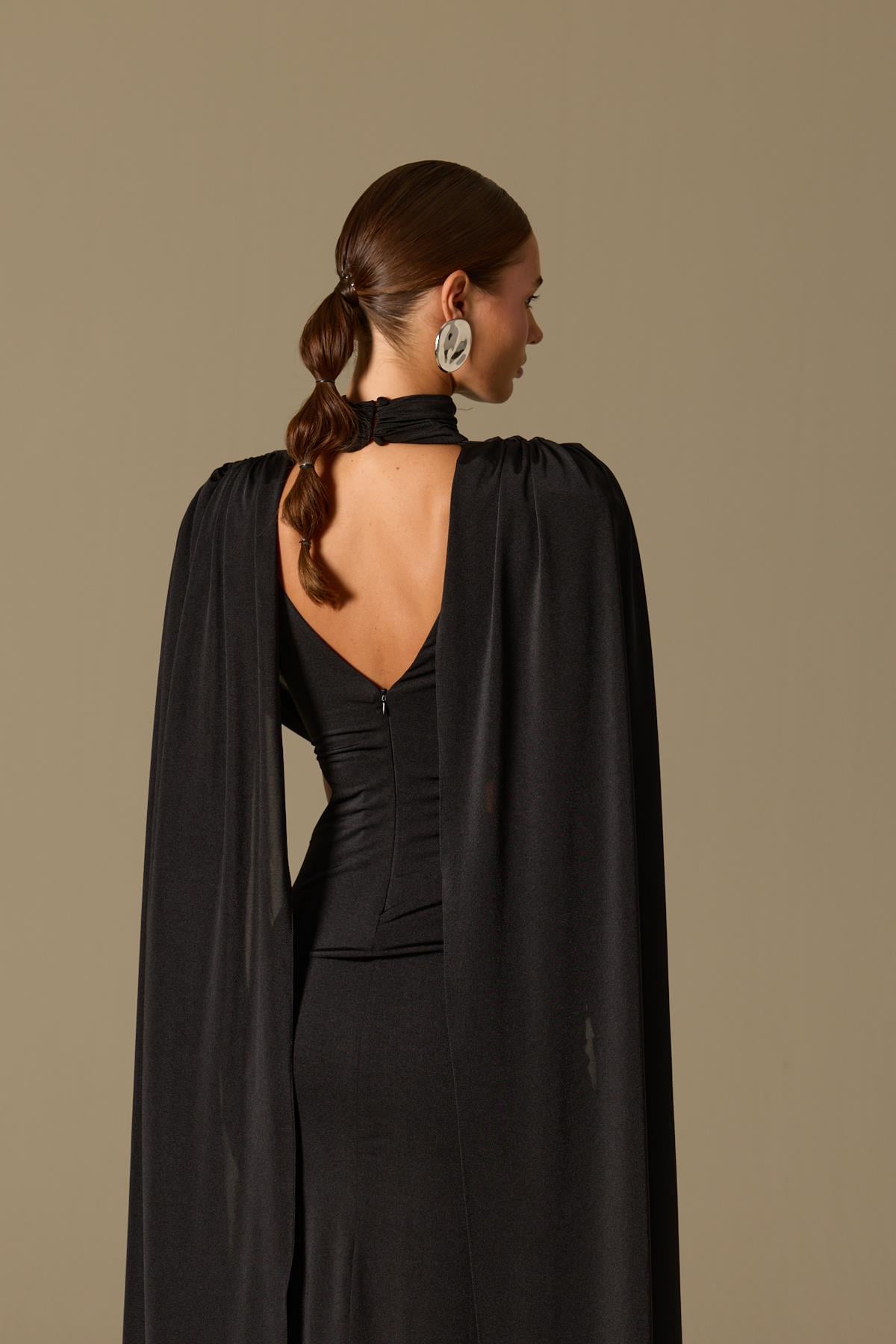 Midnight Majesty Maxi Dress Black
