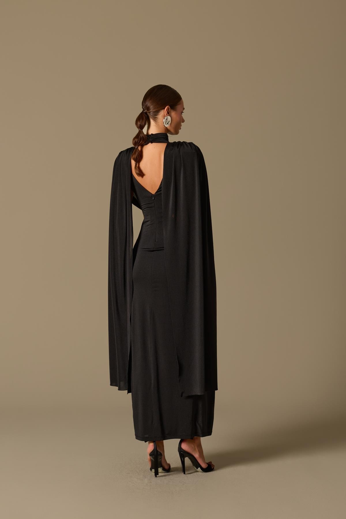 Midnight Majesty Maxi Dress Black