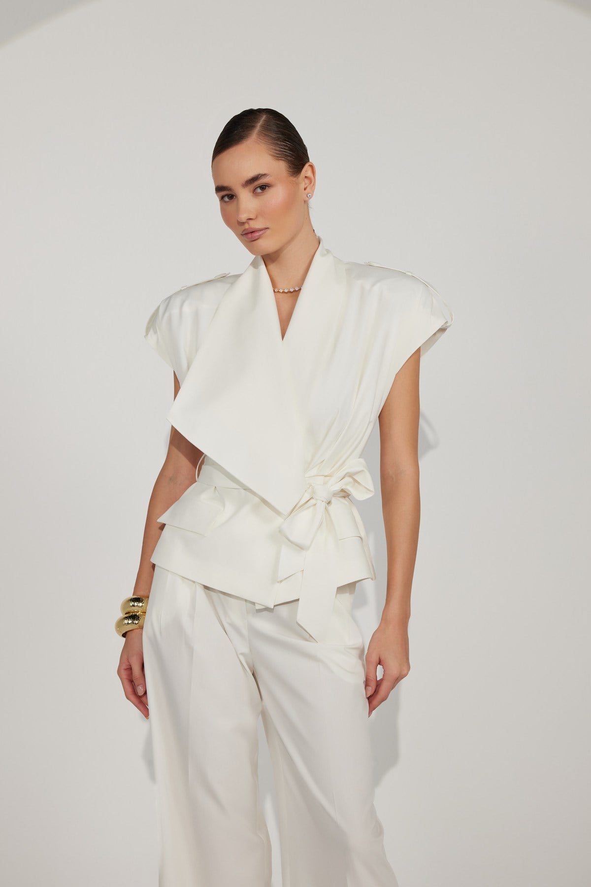 Mindy Core Vest White