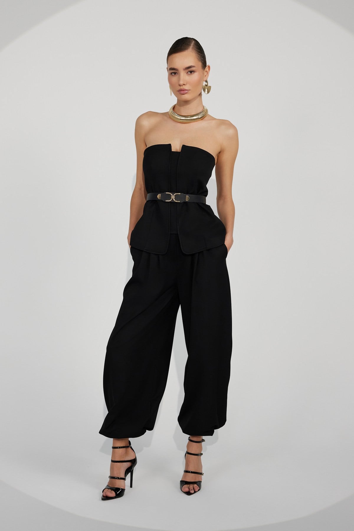 Modern Drape Pants Black