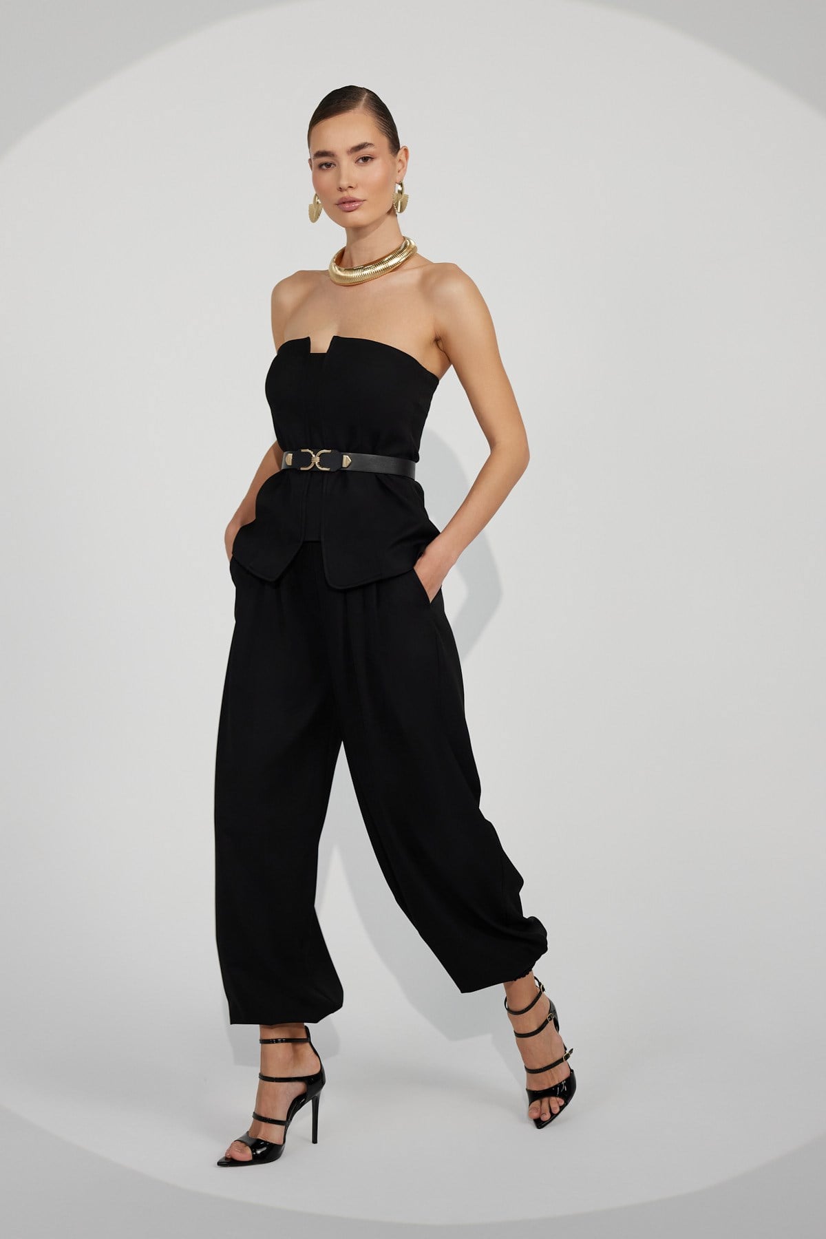 Modern Drape Pants Black