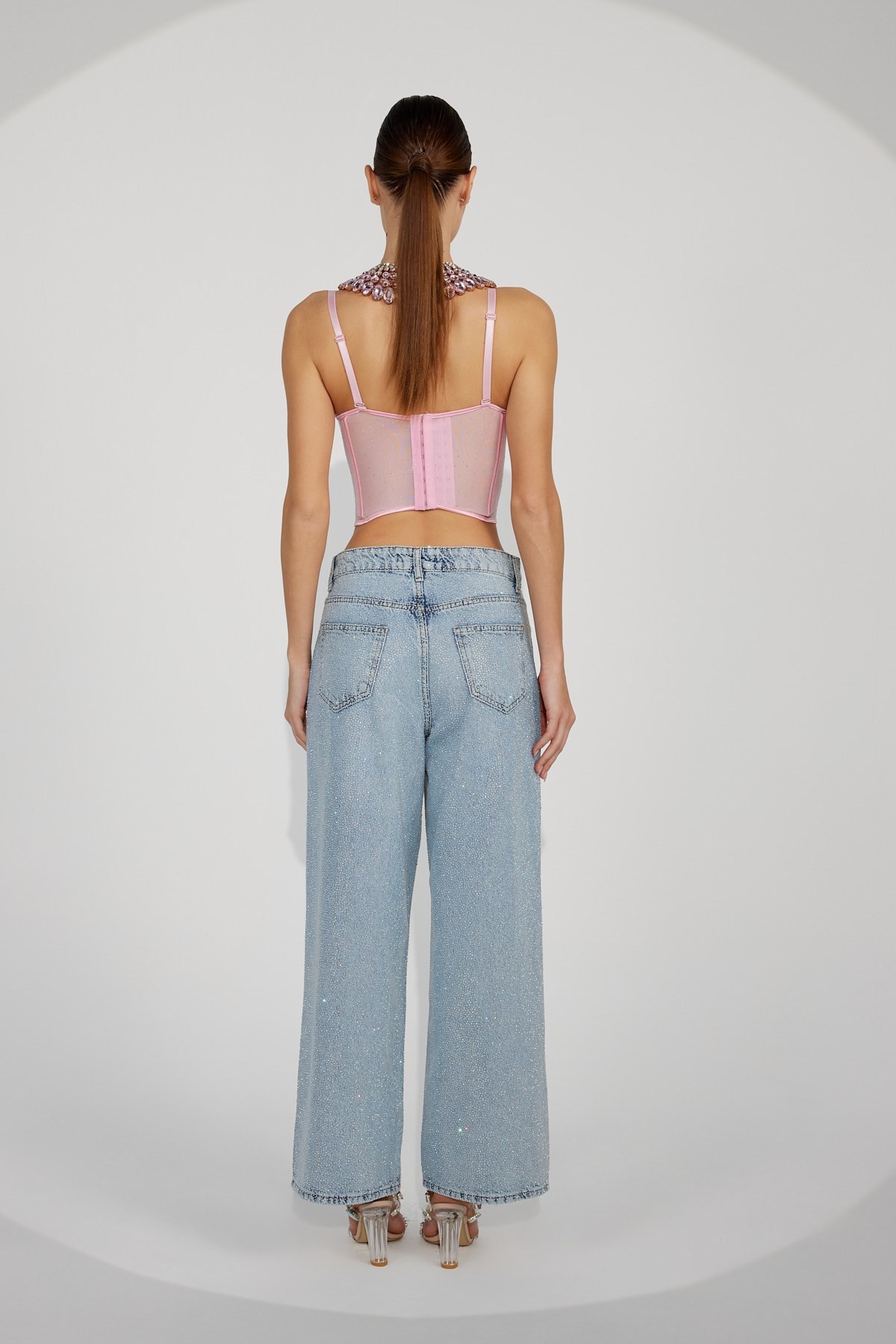 New Baggy Diamond Denim Jeans Blue Denim
