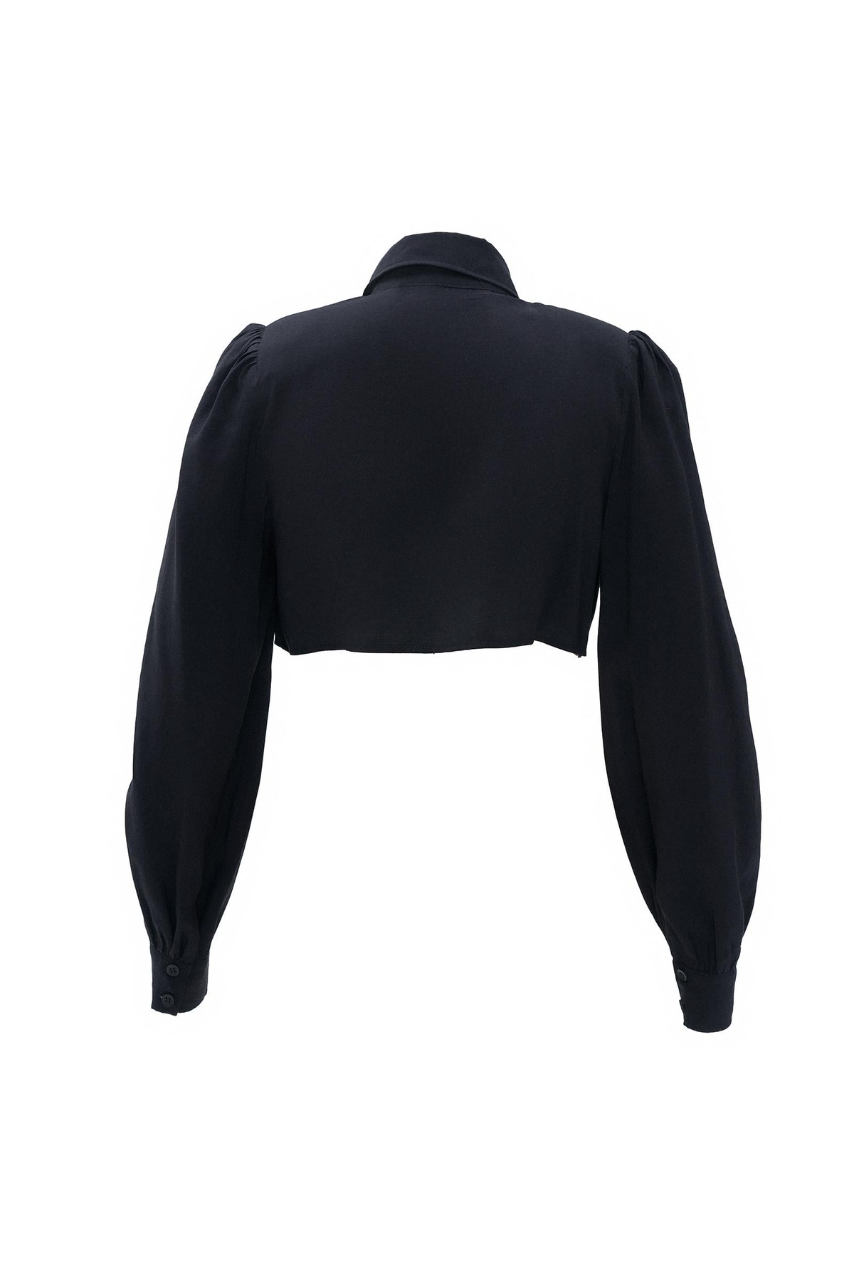 Nok Cupra Serisi Flower Crop Shirt Siyah