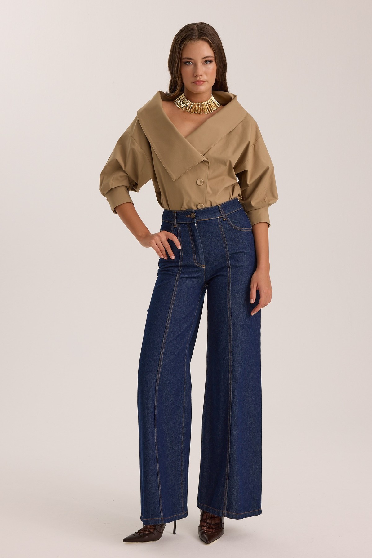 Nok Icon Indigo Belle Denim Jeans DARK BLUE