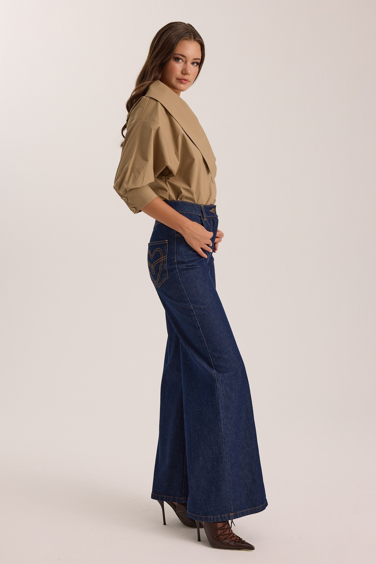 Nok Icon Indigo Belle Denim Jeans DARK BLUE
