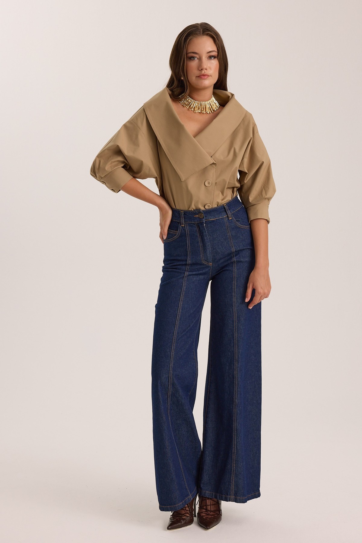 Nok Icon Indigo Belle Denim Jeans DARK BLUE