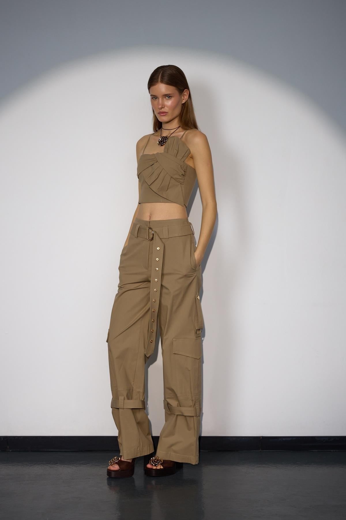 Nok Iconic Chic Twist Bustier Bronze Brown