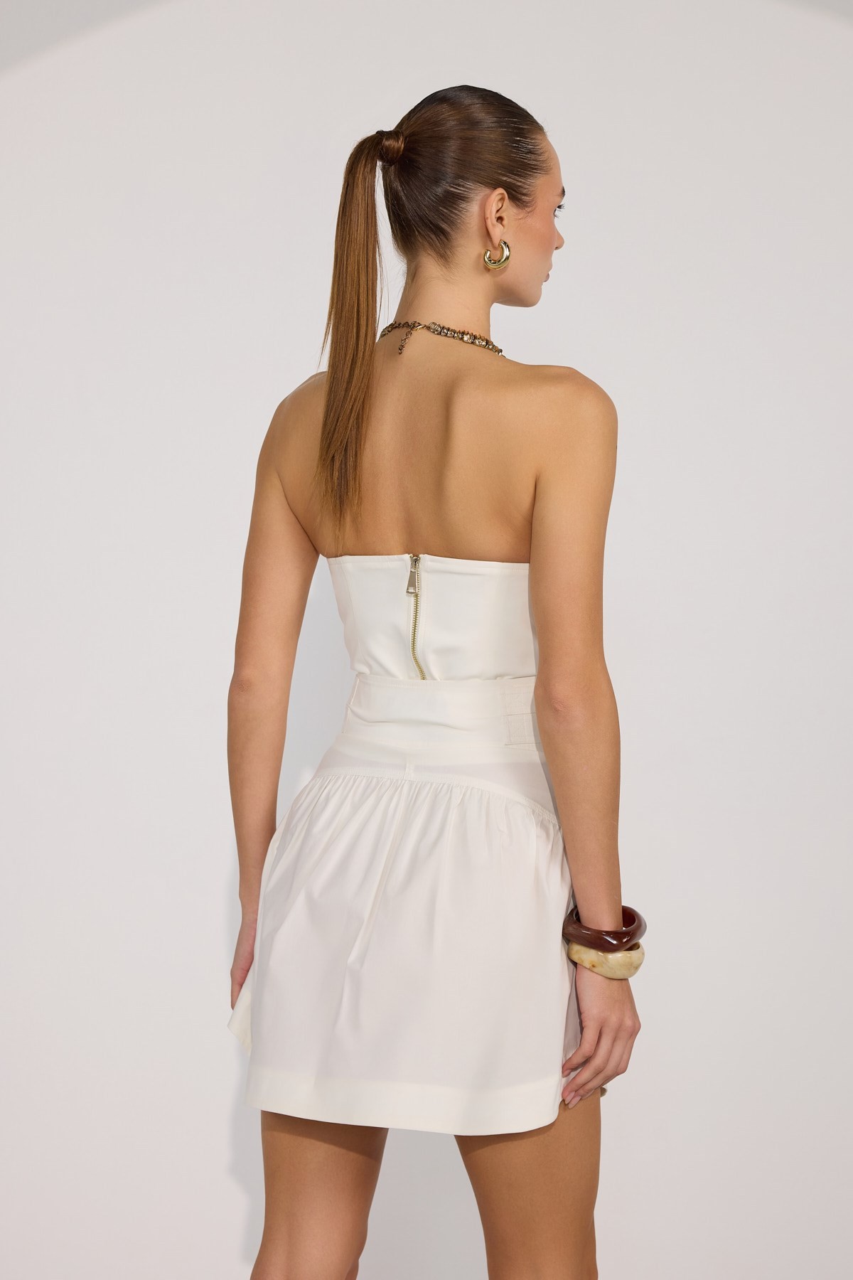 Nok Iconic Cotton Bustier Ecru