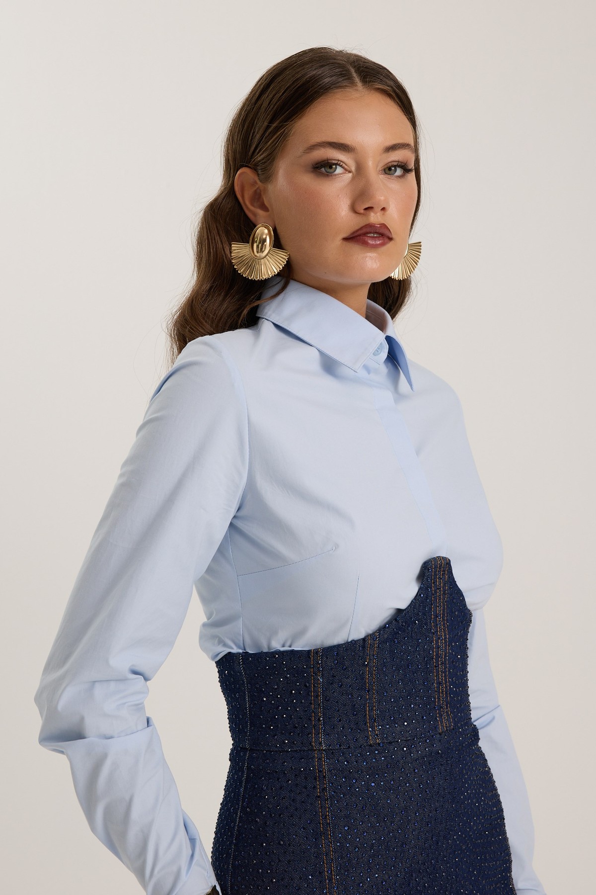 Nok Iconic Crystal Samantha Dreamy Skirt DARK BLUE