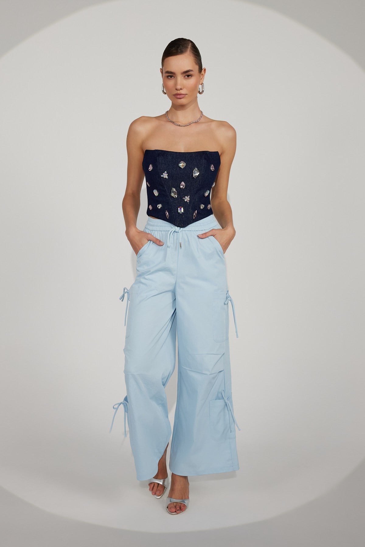Nok Iconic Jewel Corset Dark Blue