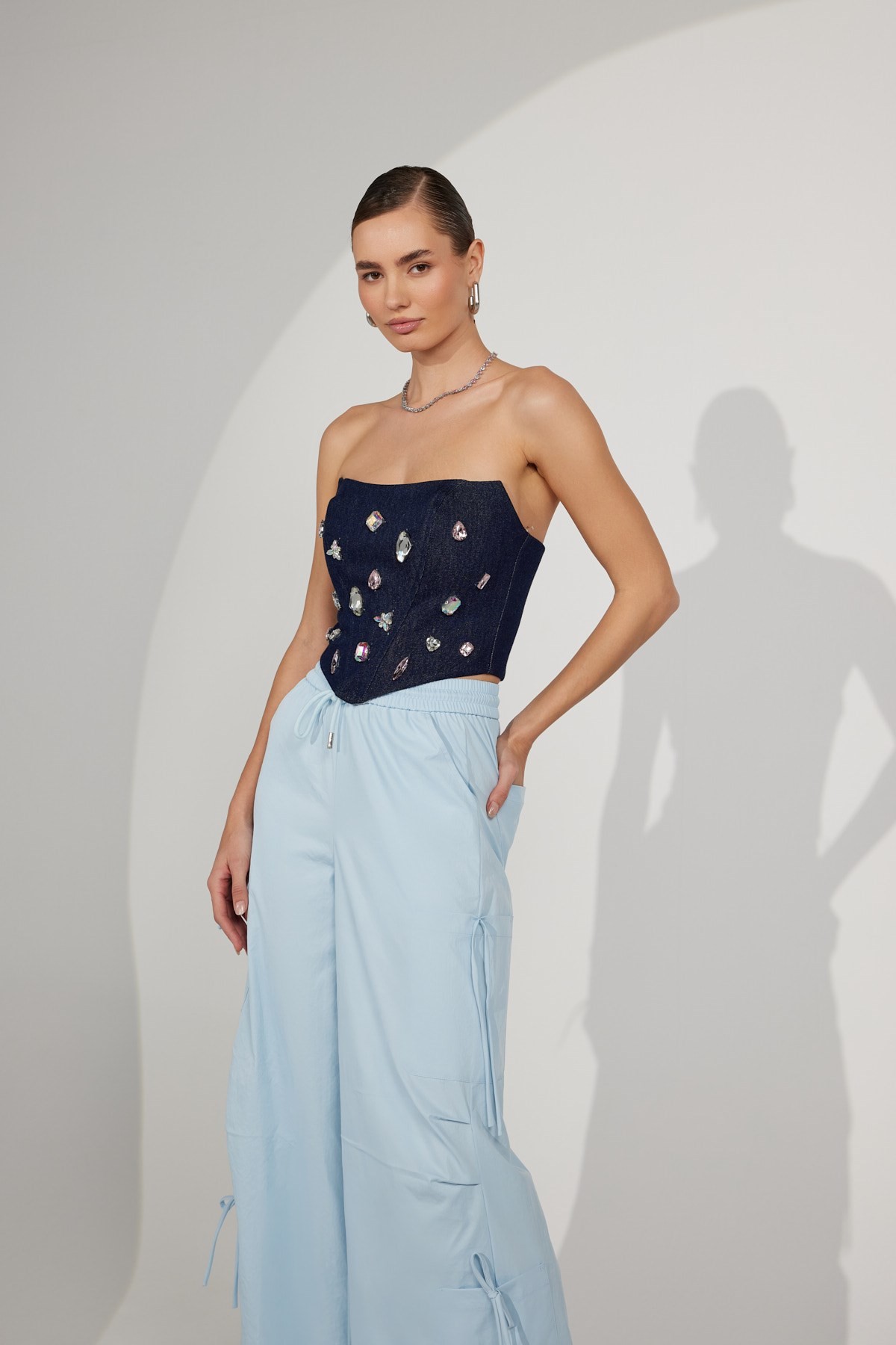 Nok Iconic Jewel Corset Dark Blue