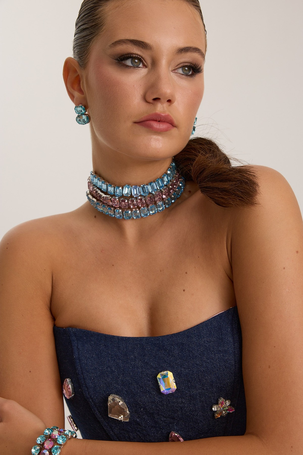 Nok Iconic Jewel Corset DARK BLUE