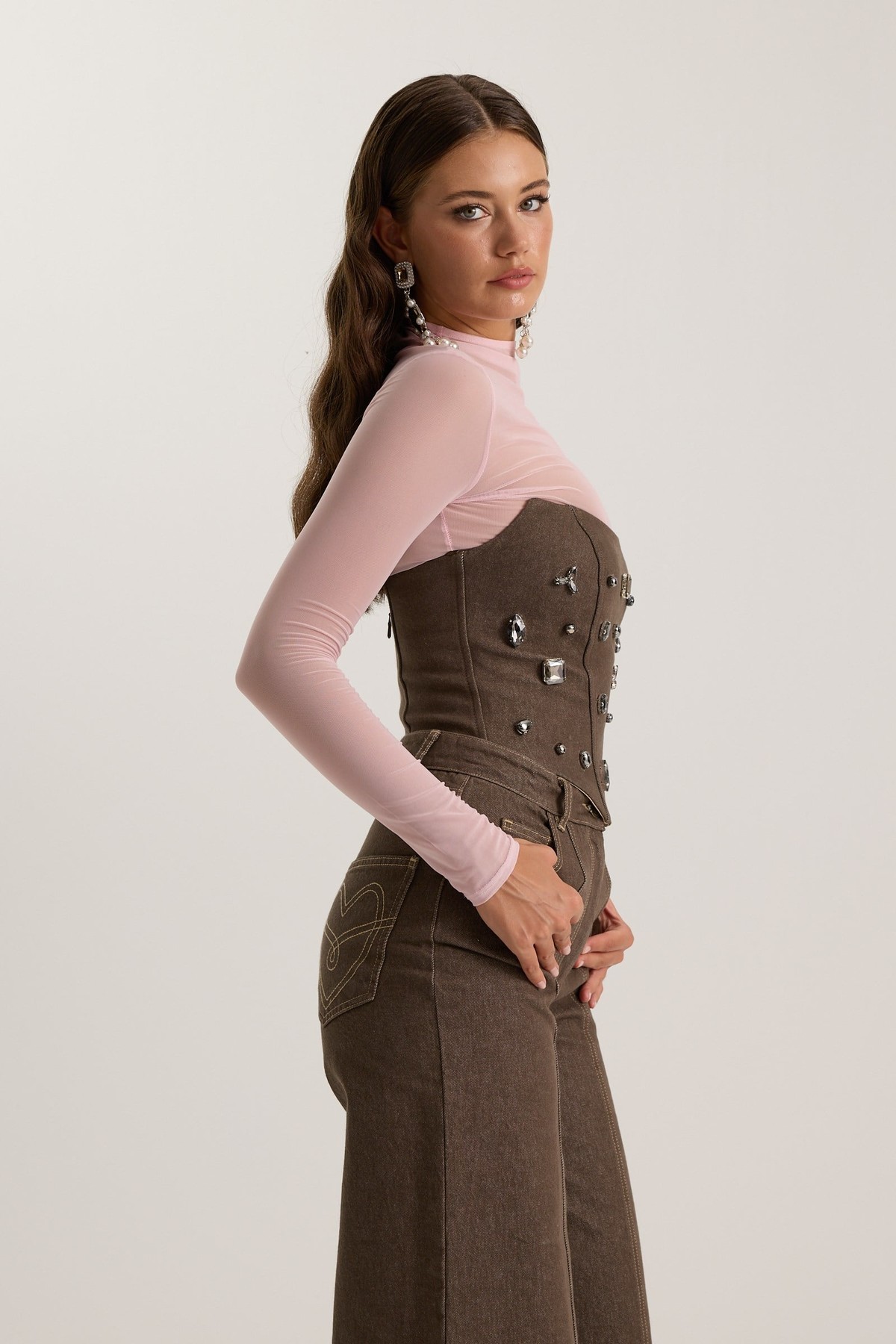 Nok Iconic Jewel Corset DARK GREEN