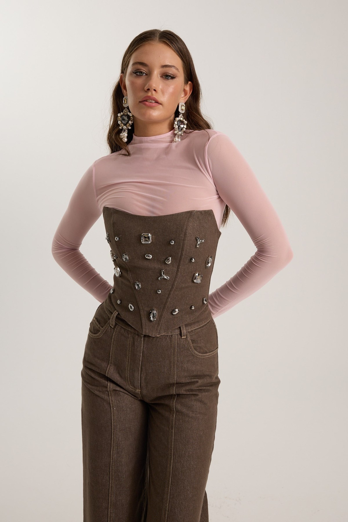 Nok Iconic Jewel Corset DARK GREEN