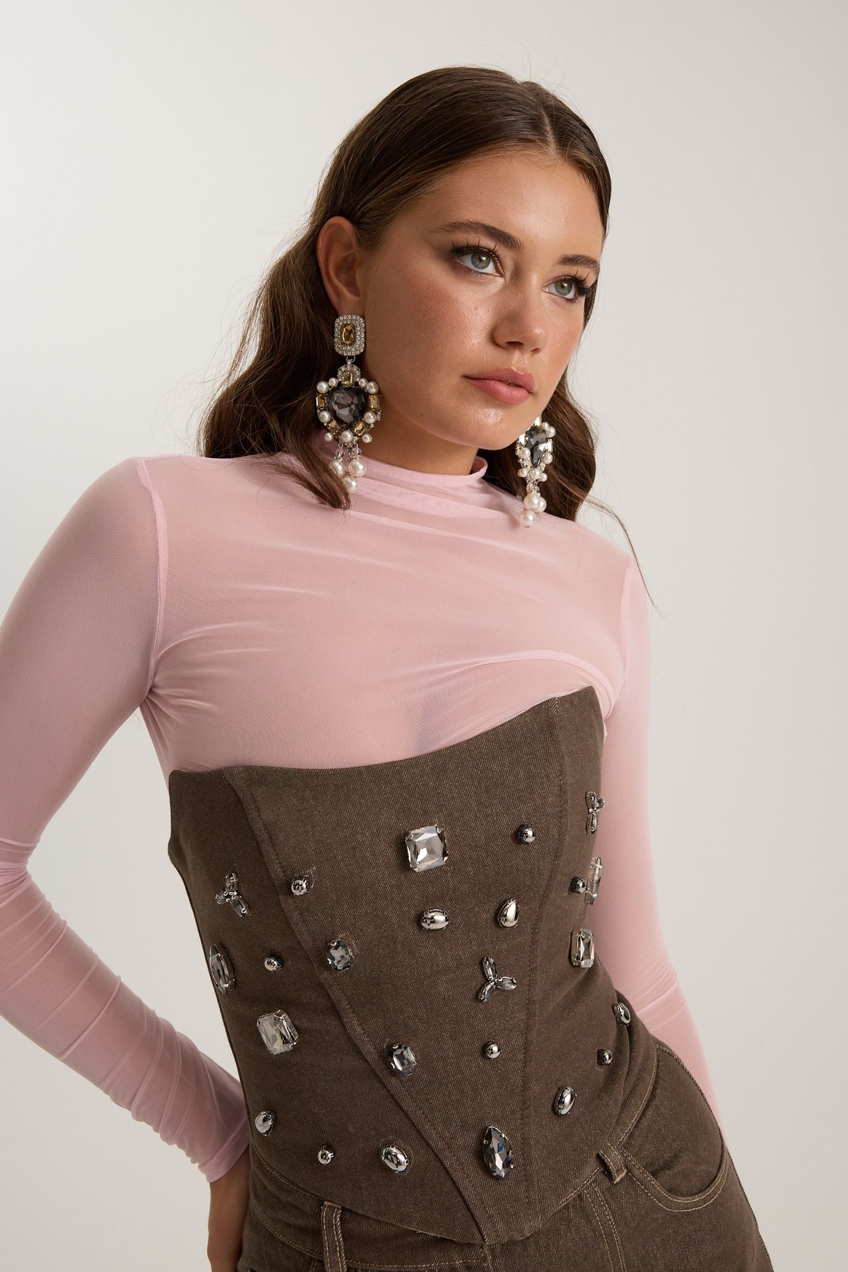 Nok Iconic Jewel Corset DARK GREEN