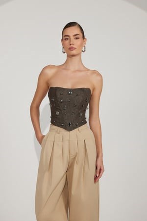 Nok Iconic Jewel Corset DARK GREEN