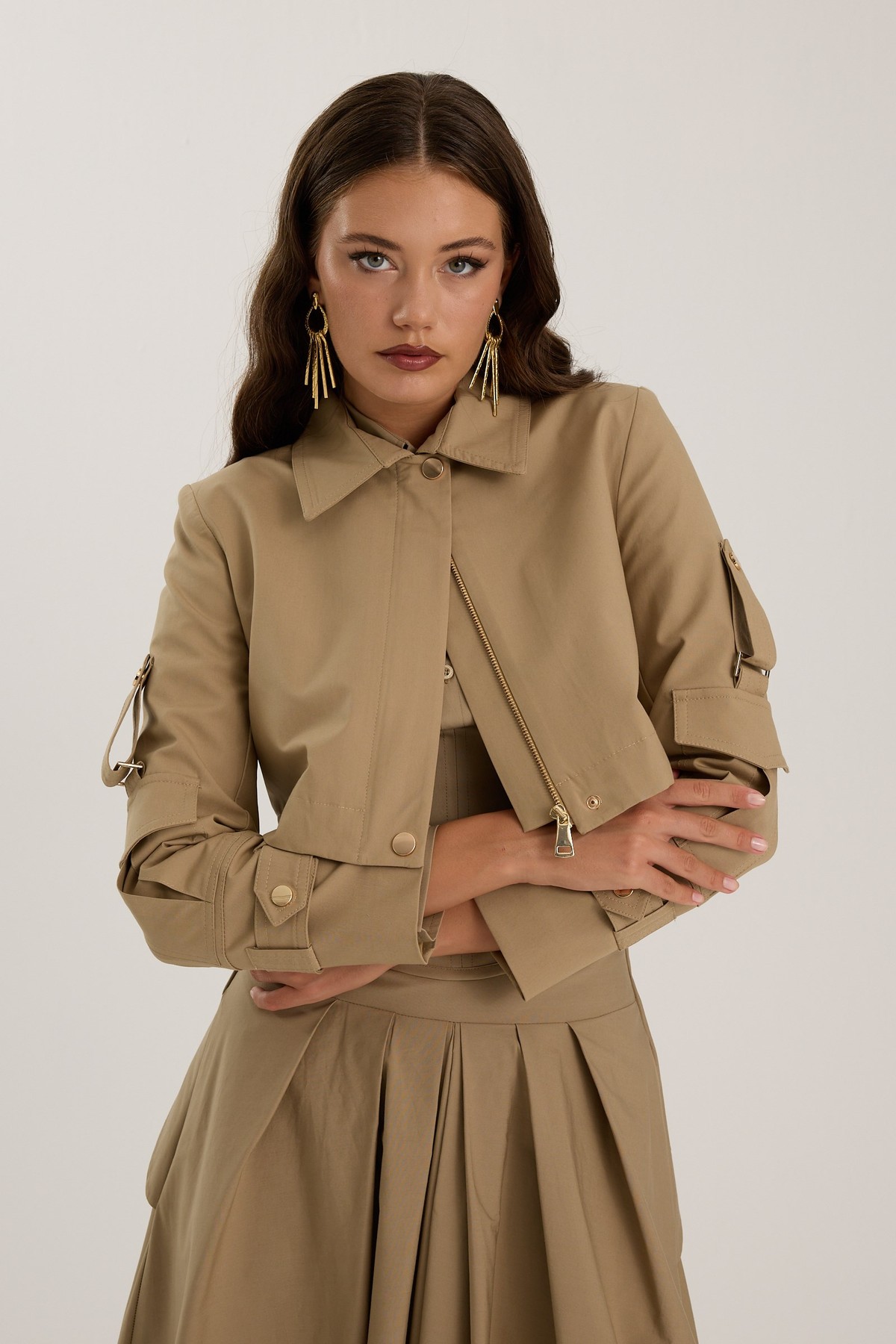 Nok Iconic Rock Star Jacket Bronze Brown
