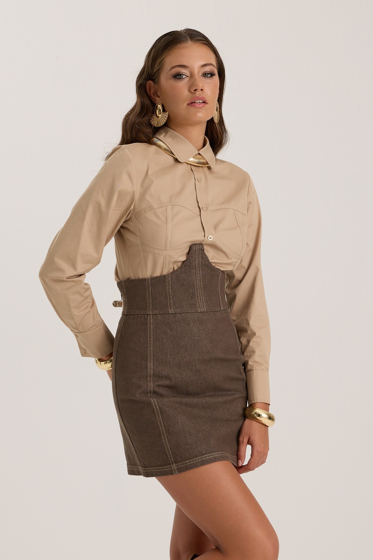 Nok Iconic Samantha Dreamy Skirt DARK GREEN