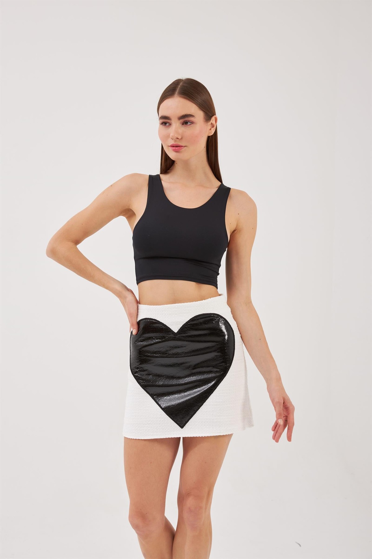 Nok Love Collection Tüvit Etek Beyaz