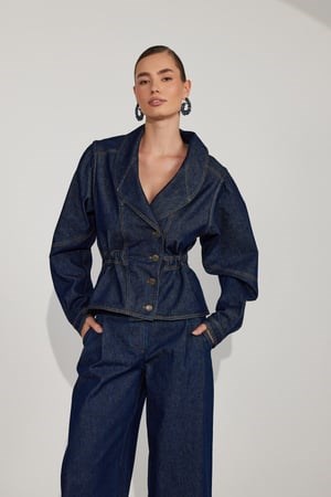 NOK Signature Power Denim Jacket DARK BLUE