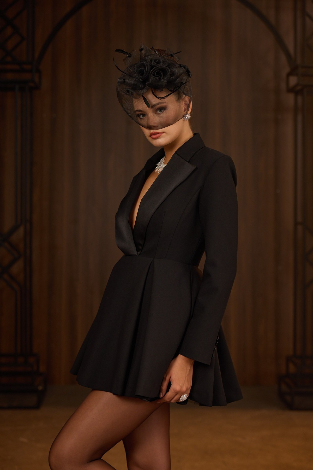 Nok Star Mini Dress Black