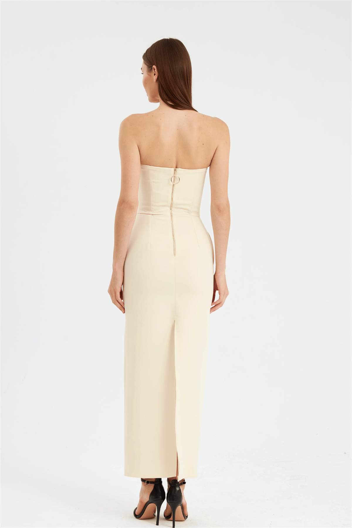 Nok Star Serisi Maxi Dress Ekru