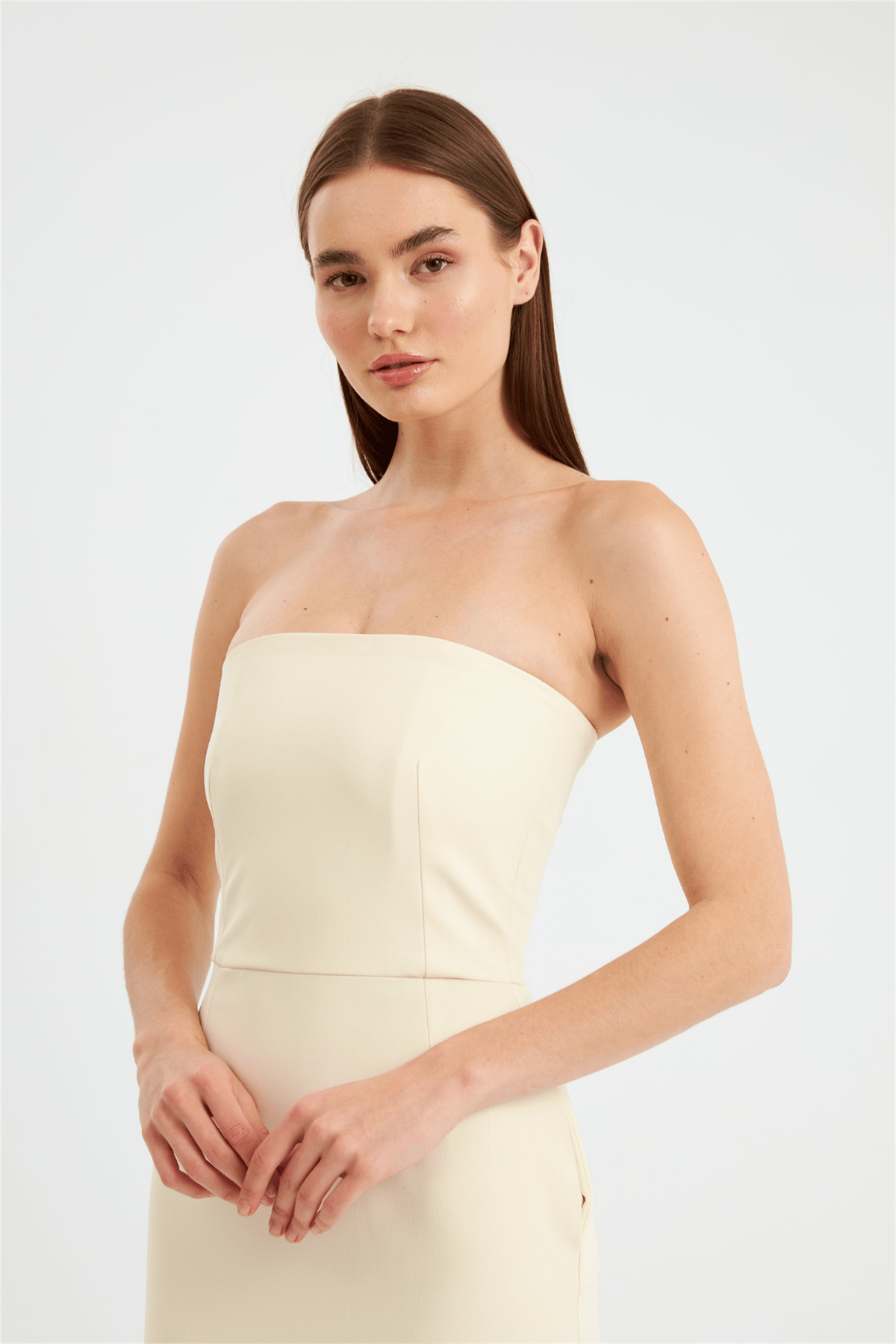 Nok Star Serisi Maxi Dress Ekru