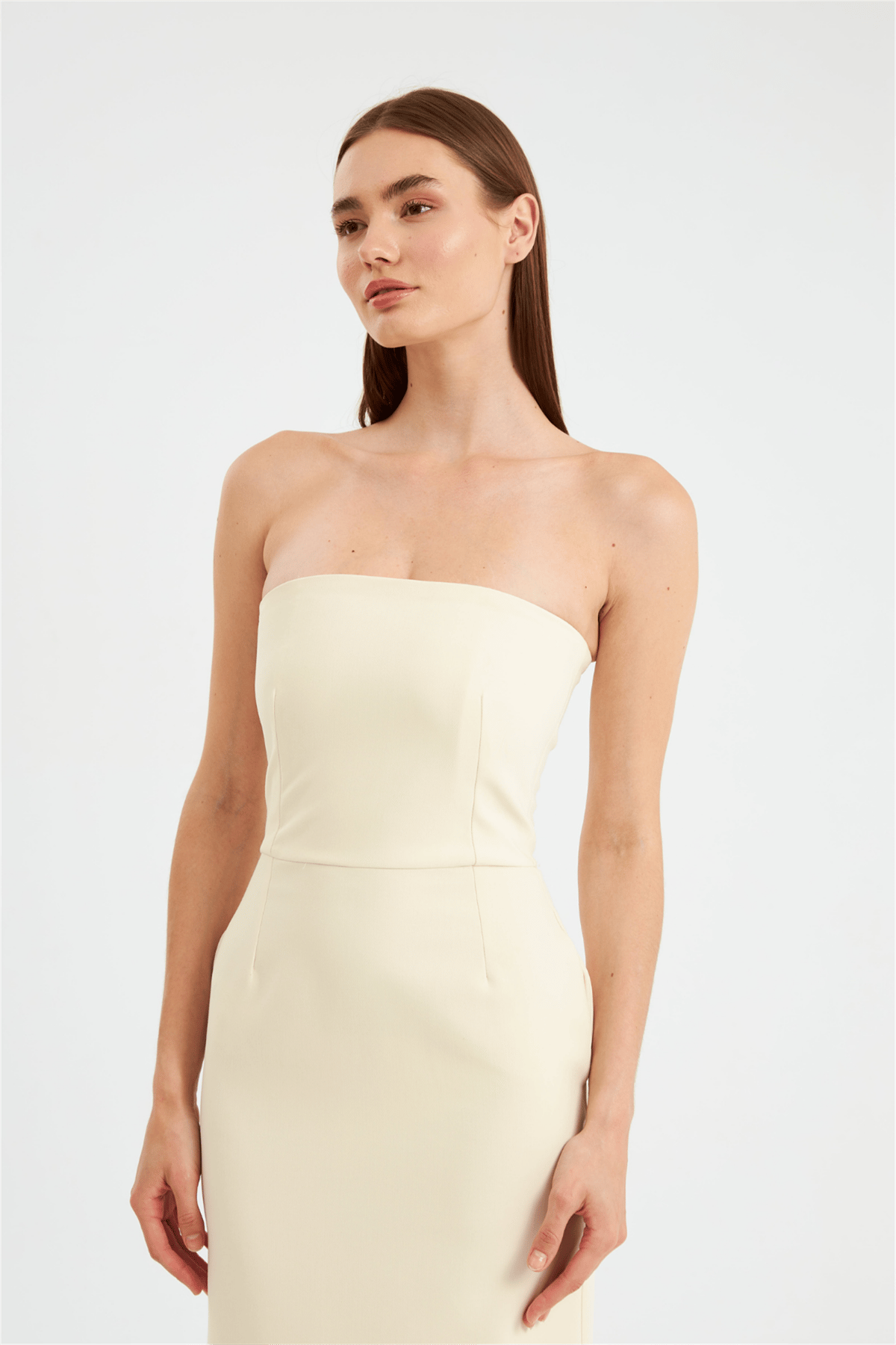 Nok Star Serisi Maxi Dress Ekru