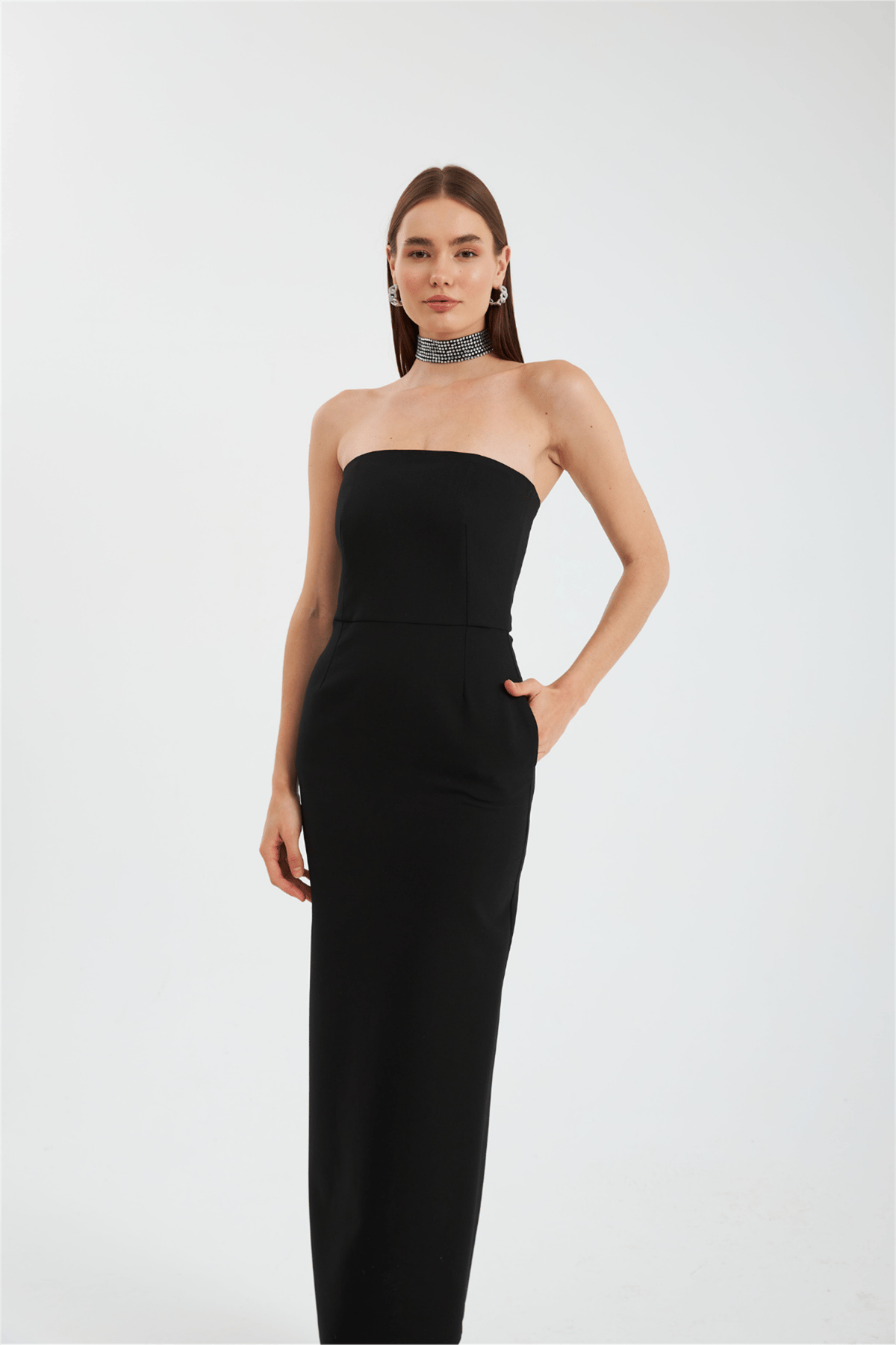 Nok Star Serisi Maxi Dress Siyah
