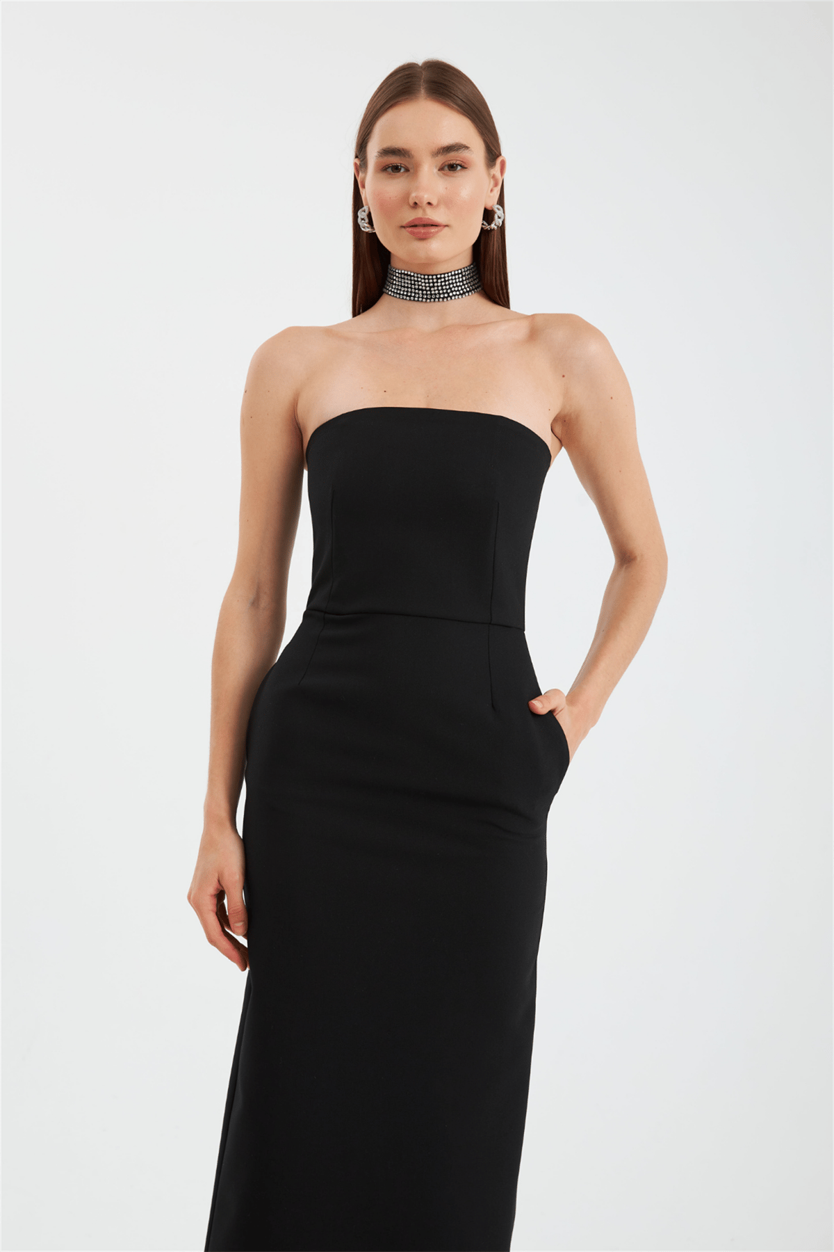 Nok Star Serisi Maxi Dress Siyah